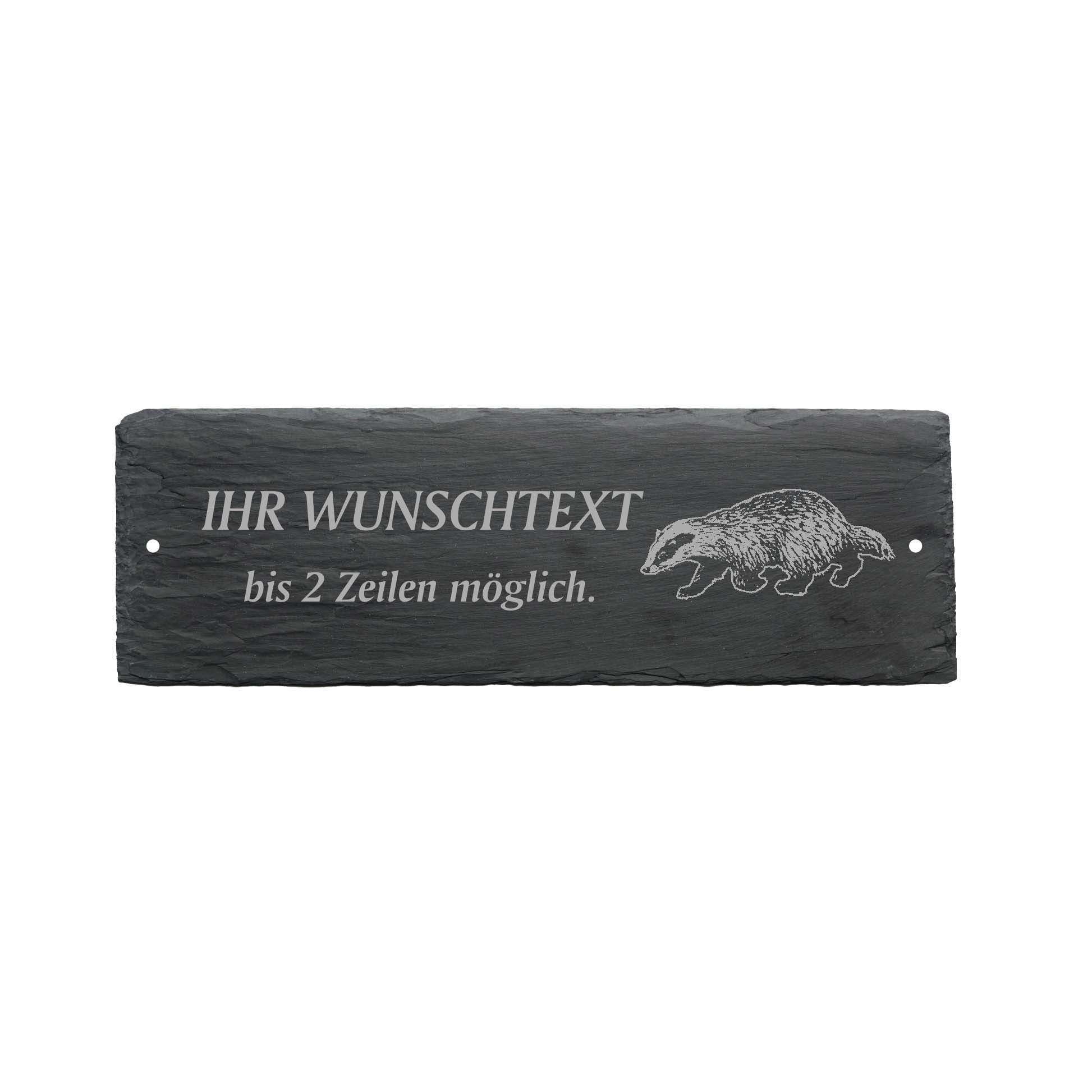 Türschild « DACHS » ca. 22 x 8 cm - aus Schiefer