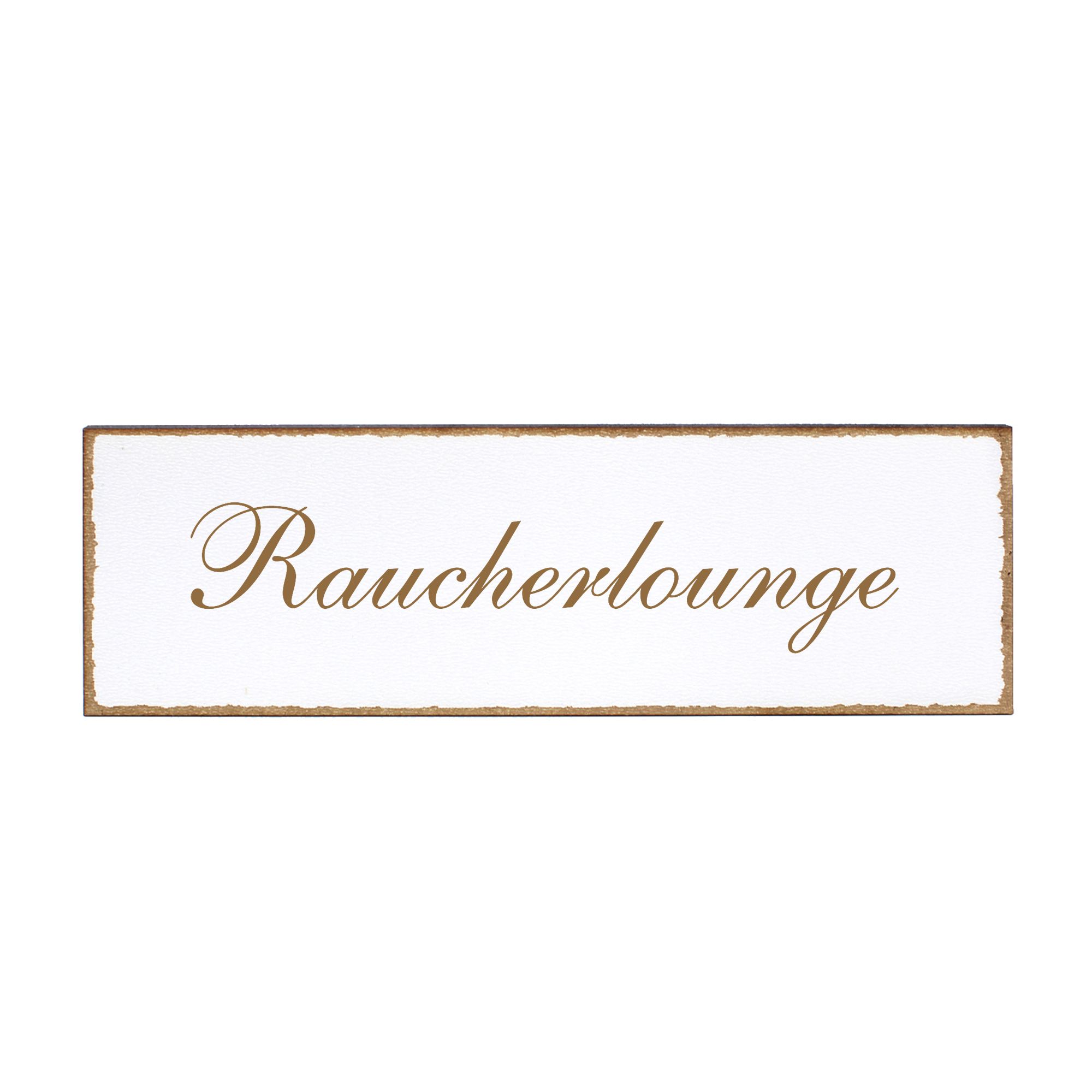 Deko Türschild - Raucherlounge - Schild 150 x 50 mm - Schilder Türschilder