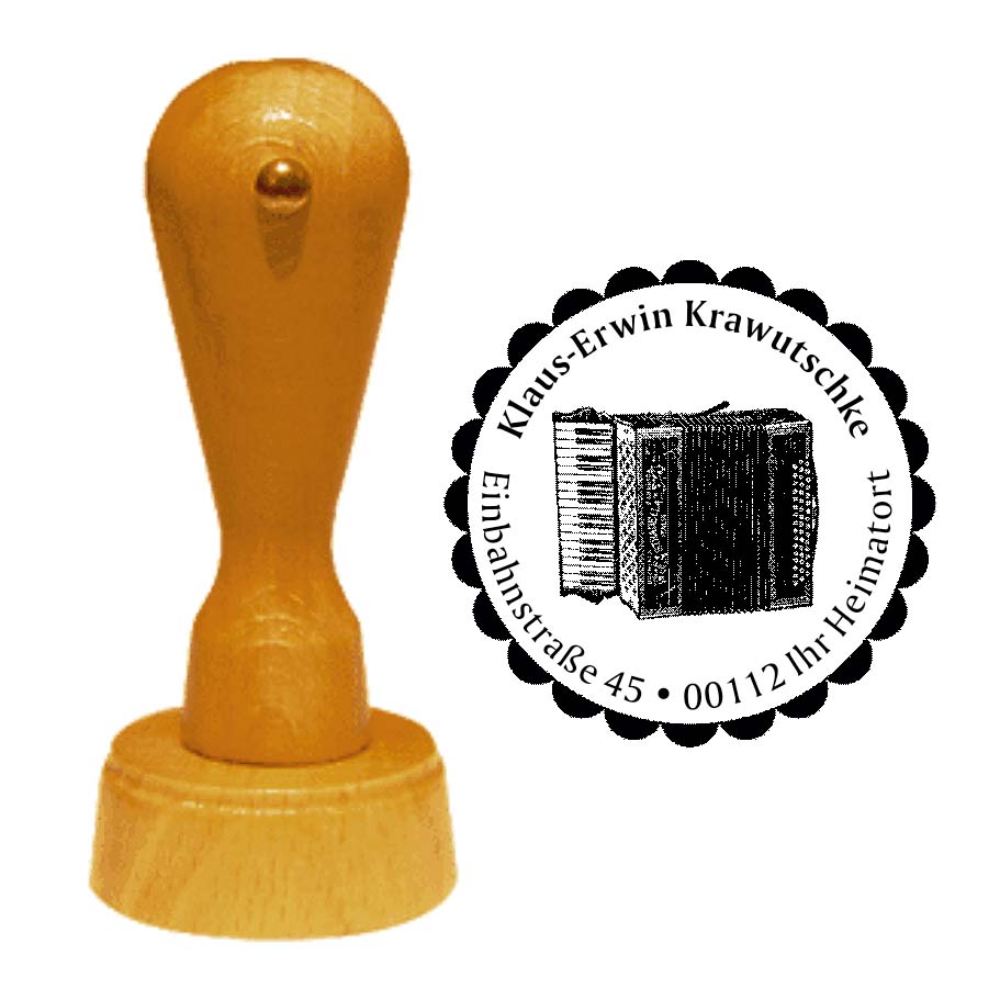 Adressenstempel « AKKORDEON »