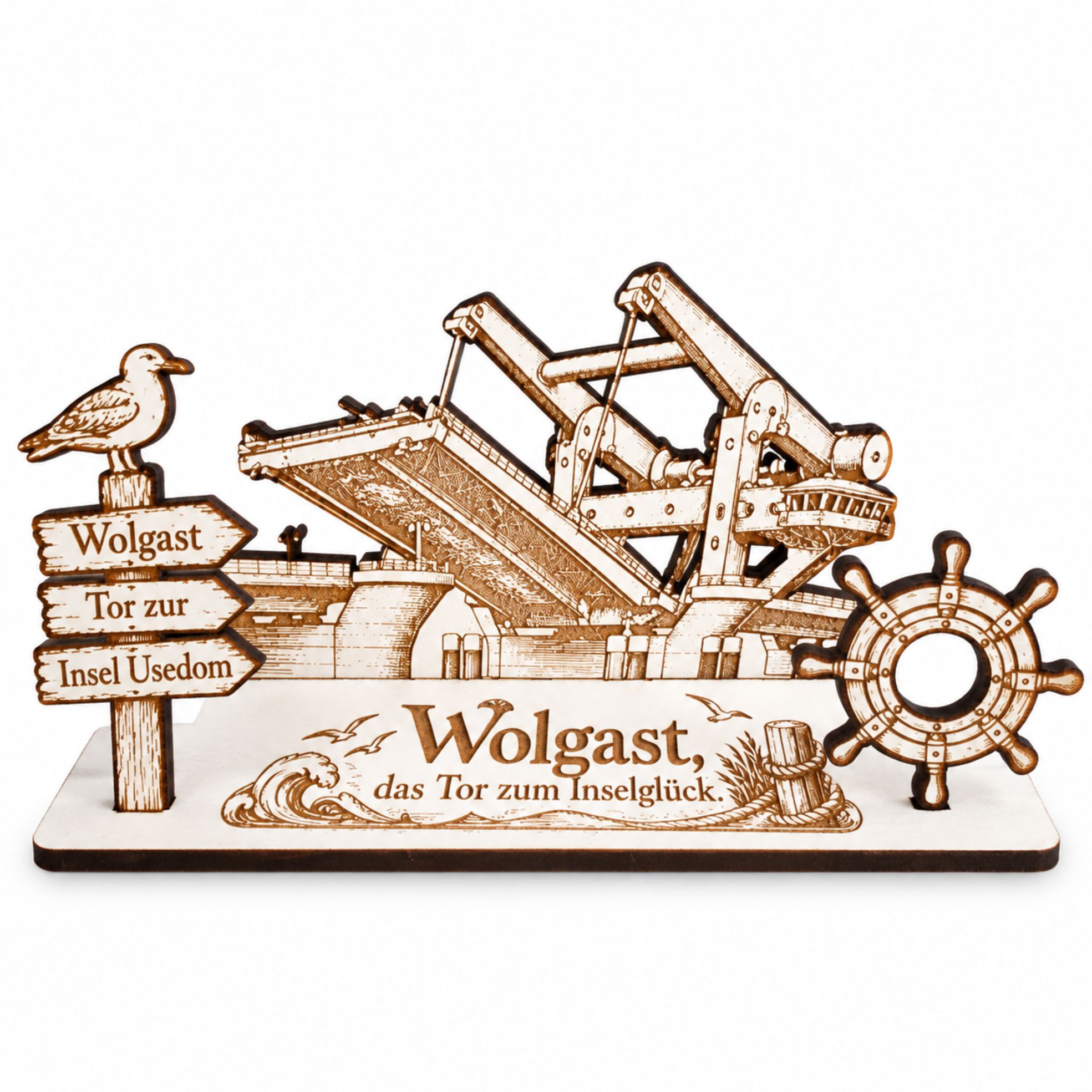 Wolgast Geldgeschenk Urlaub Insel Usedom 15x6cm