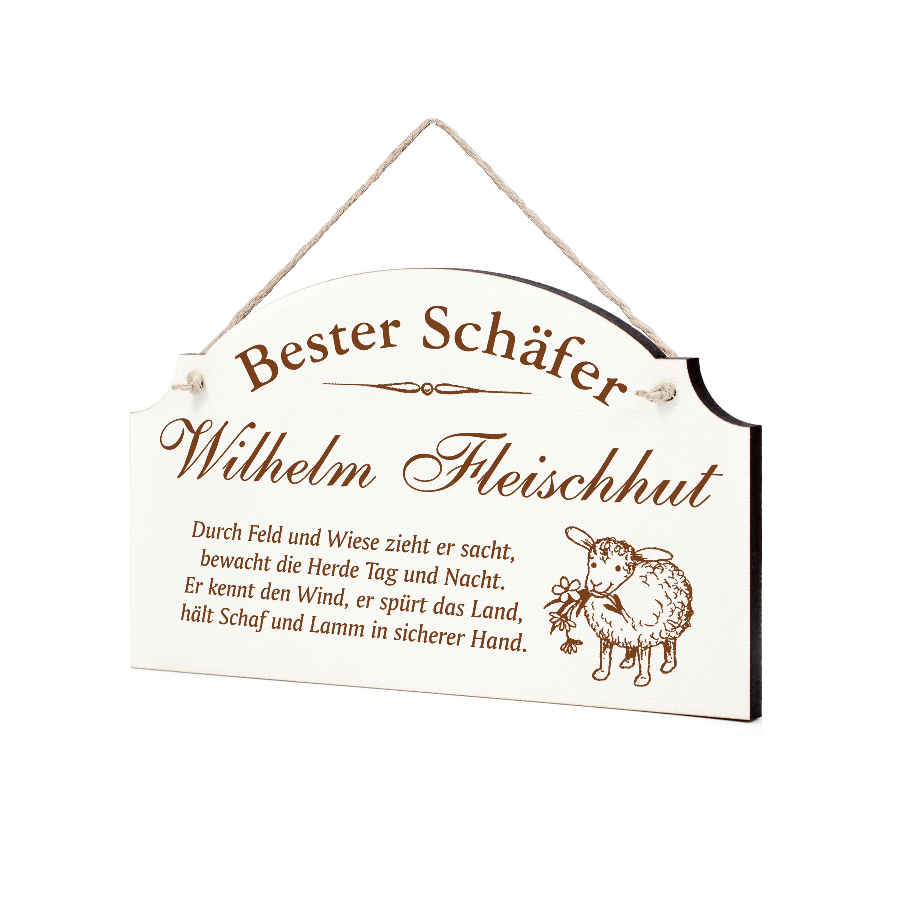 Schild Bester Schäfer Beste Schäferin Geschenk - lustige Geschenke in 3 Größen zum Geburtstag