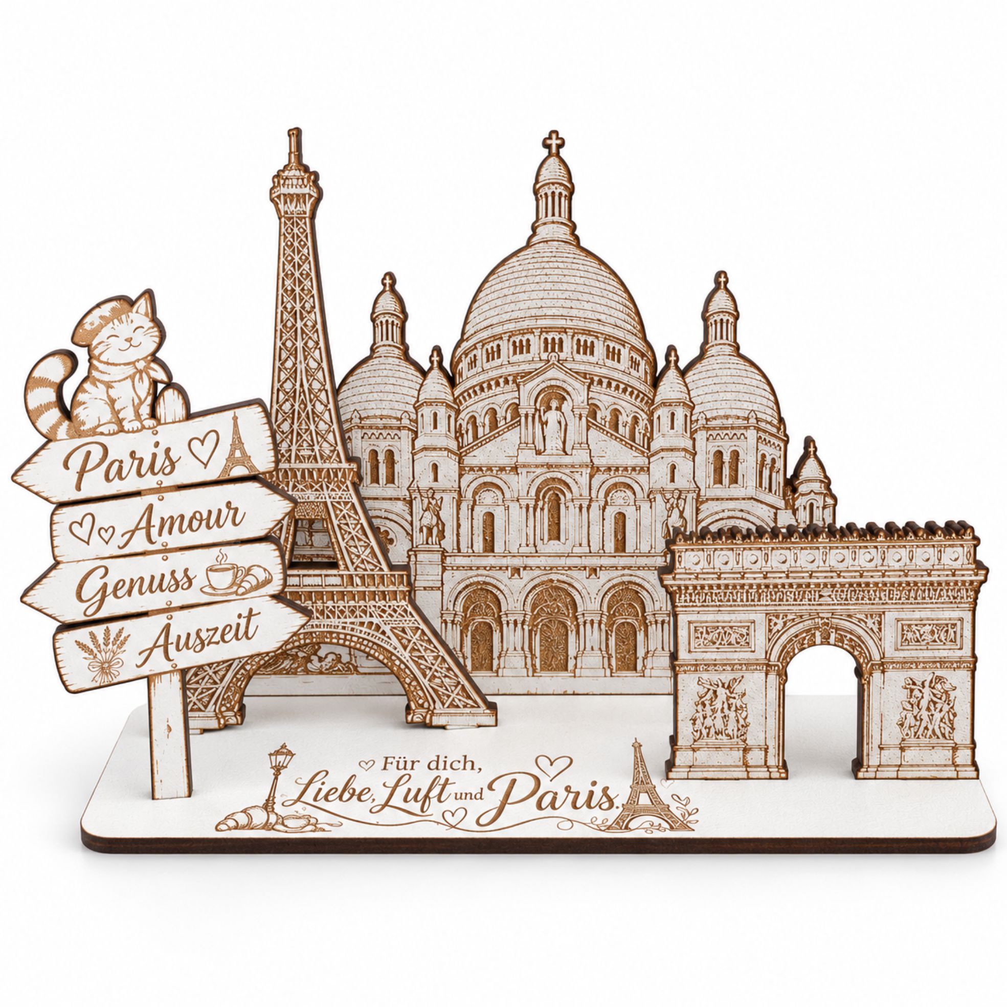 Paris Geldgeschenk Frankreich Reisegutschein für Städtetrip & Urlaub 14x10cm