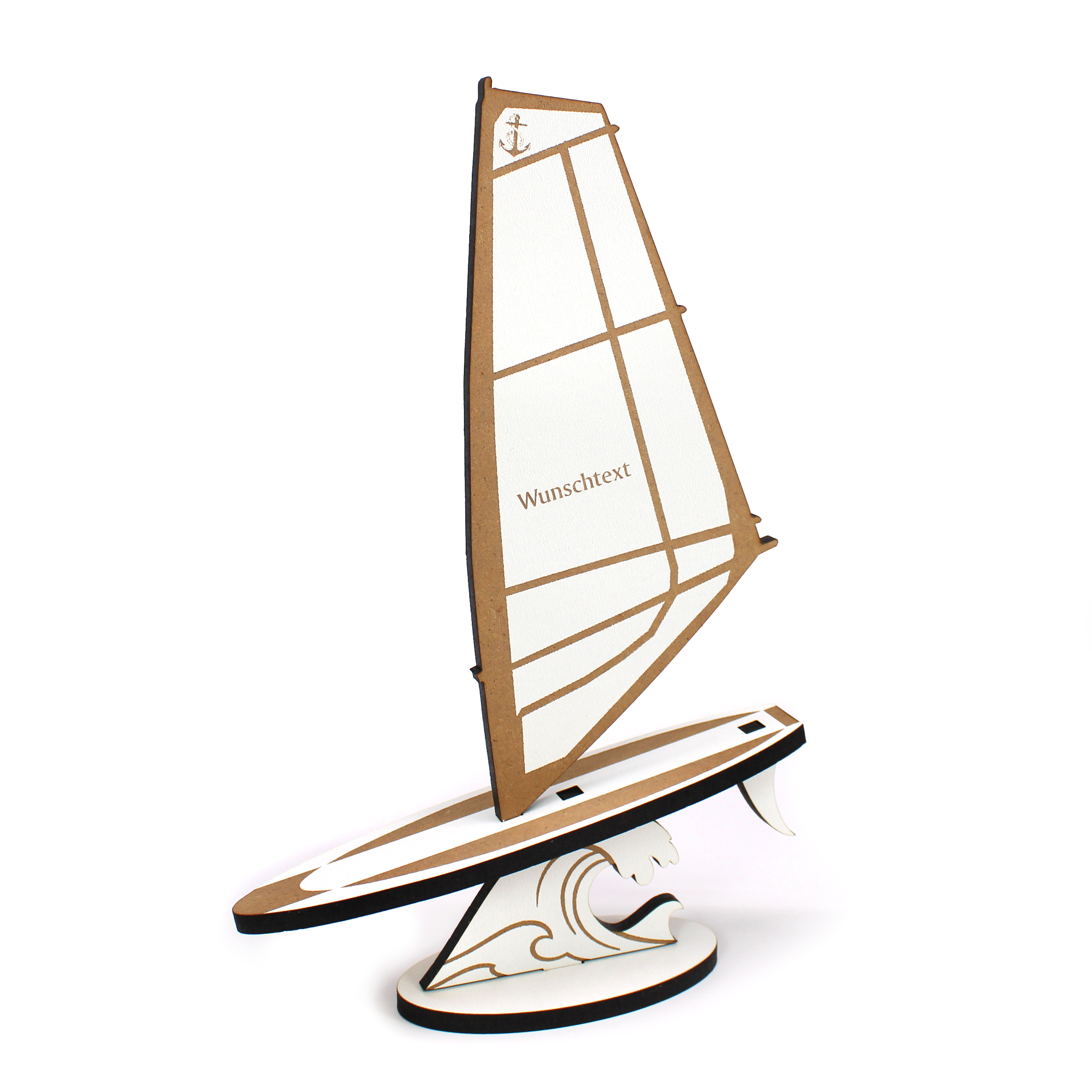 Geldgeschenk Windsurfer personalisiert mit Wunschtext - Geschenk für Surfer - 15 x 21 cm