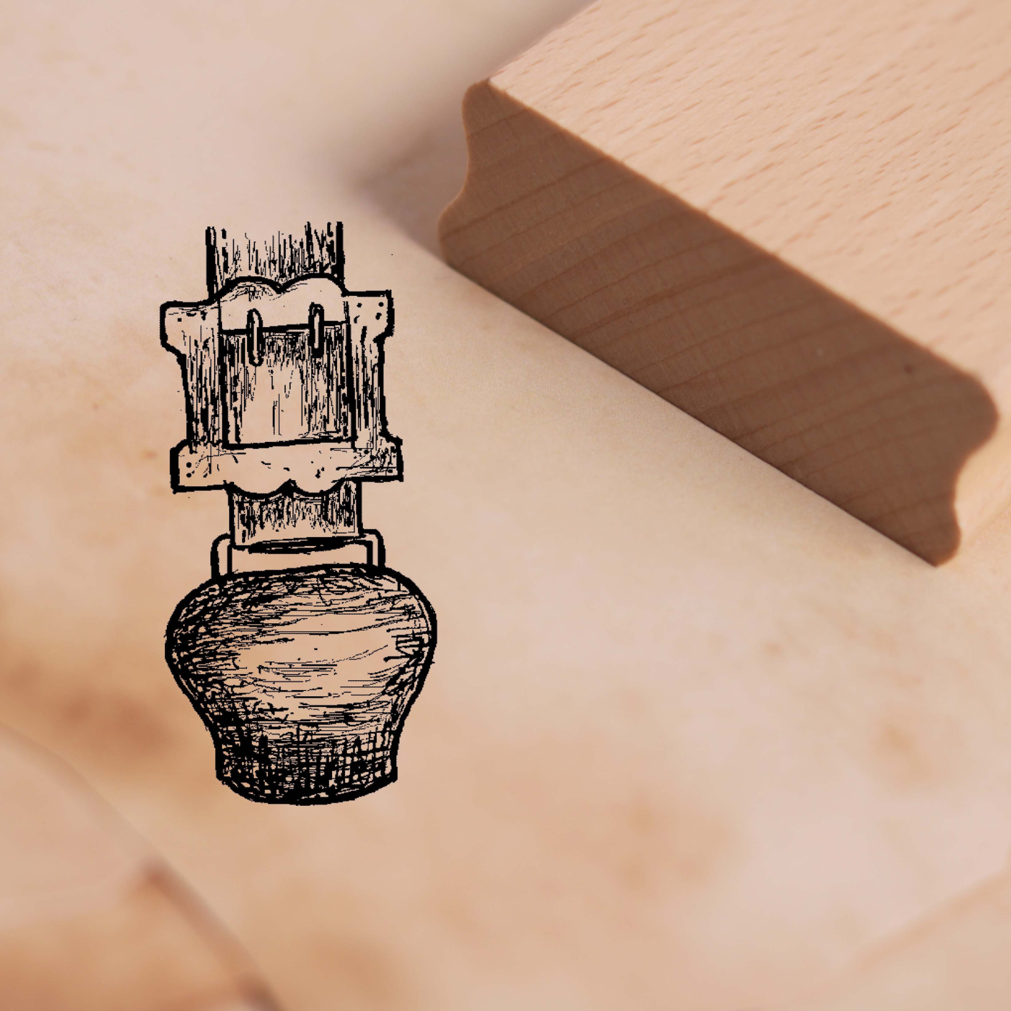 Motivstempel Kuhglocke - Stempel 28 x 58 mm
