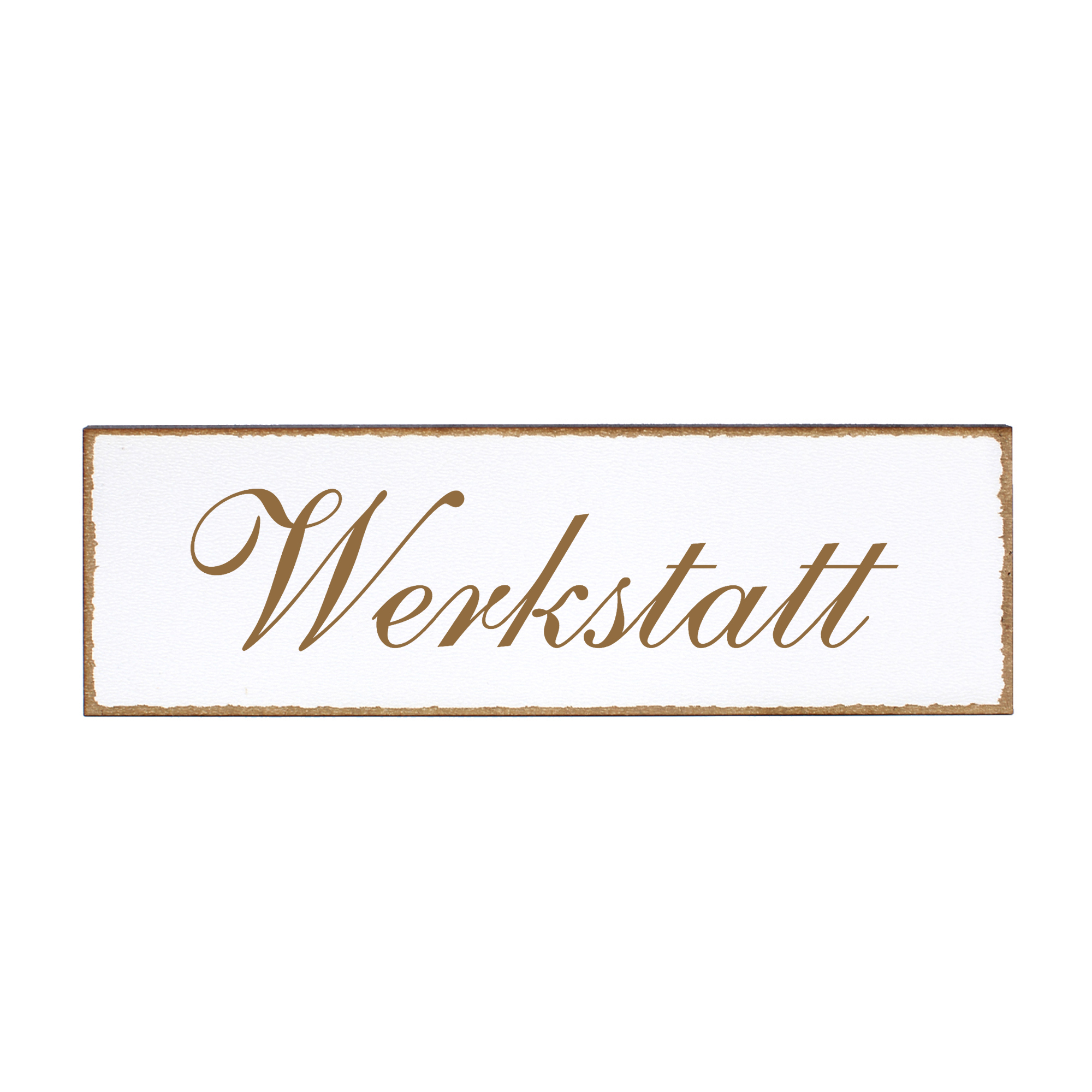 Deko Türschild - Werkstatt - Schild 150 x 50 mm - Schilder Türschilder