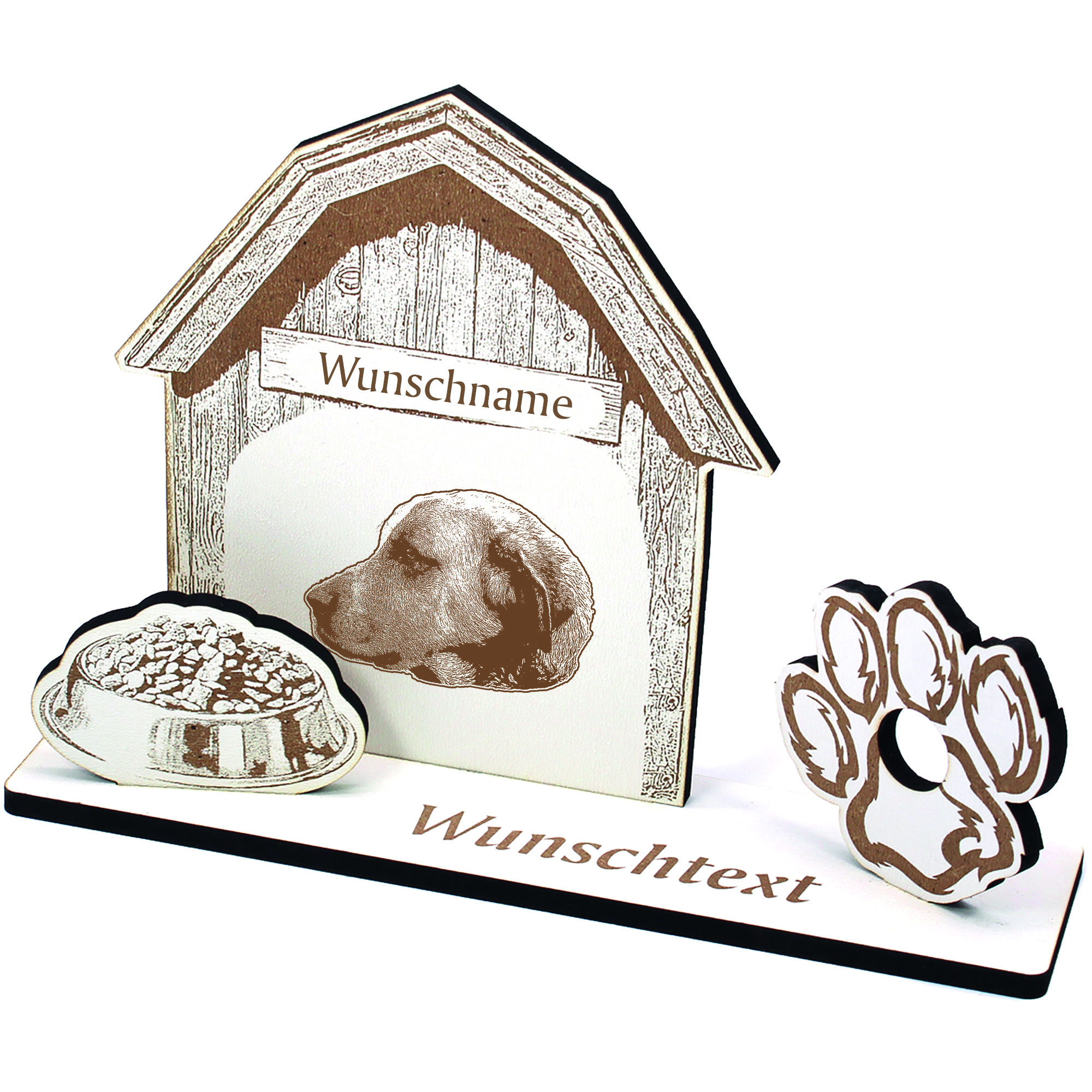 Geldgeschenk Hund Rafeiro Do Alentejo  - personalisiert 20x14cm