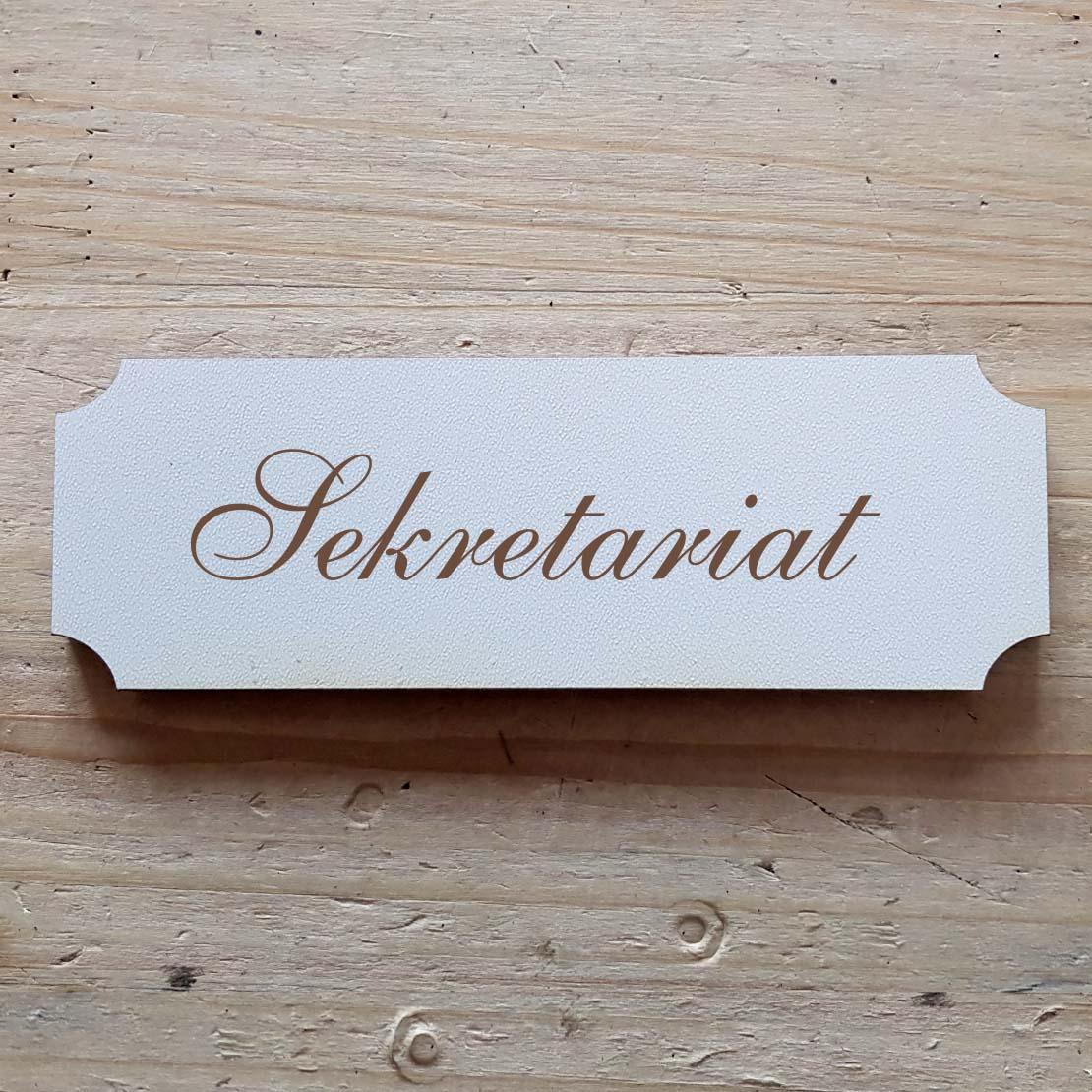 Selbstklebendes Schild « Sekretariat »