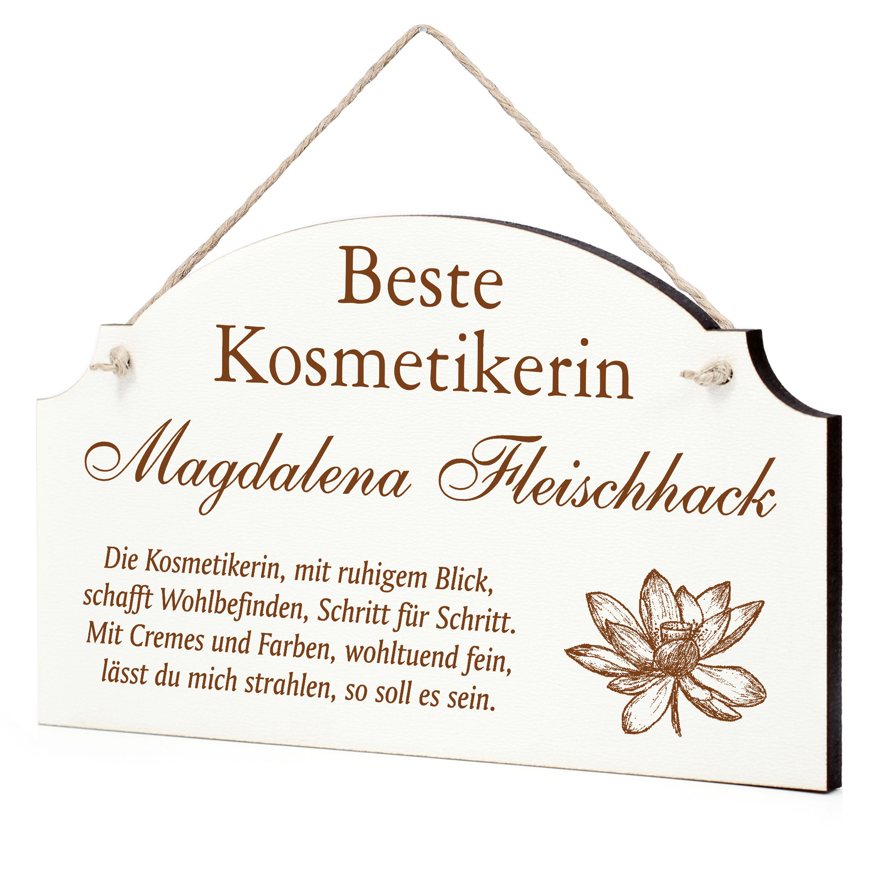 Schild Bester Kosmetiker Beste Kosmetikerin Geschenk - lustige Geschenke in 3 Größen zum Geburtstag