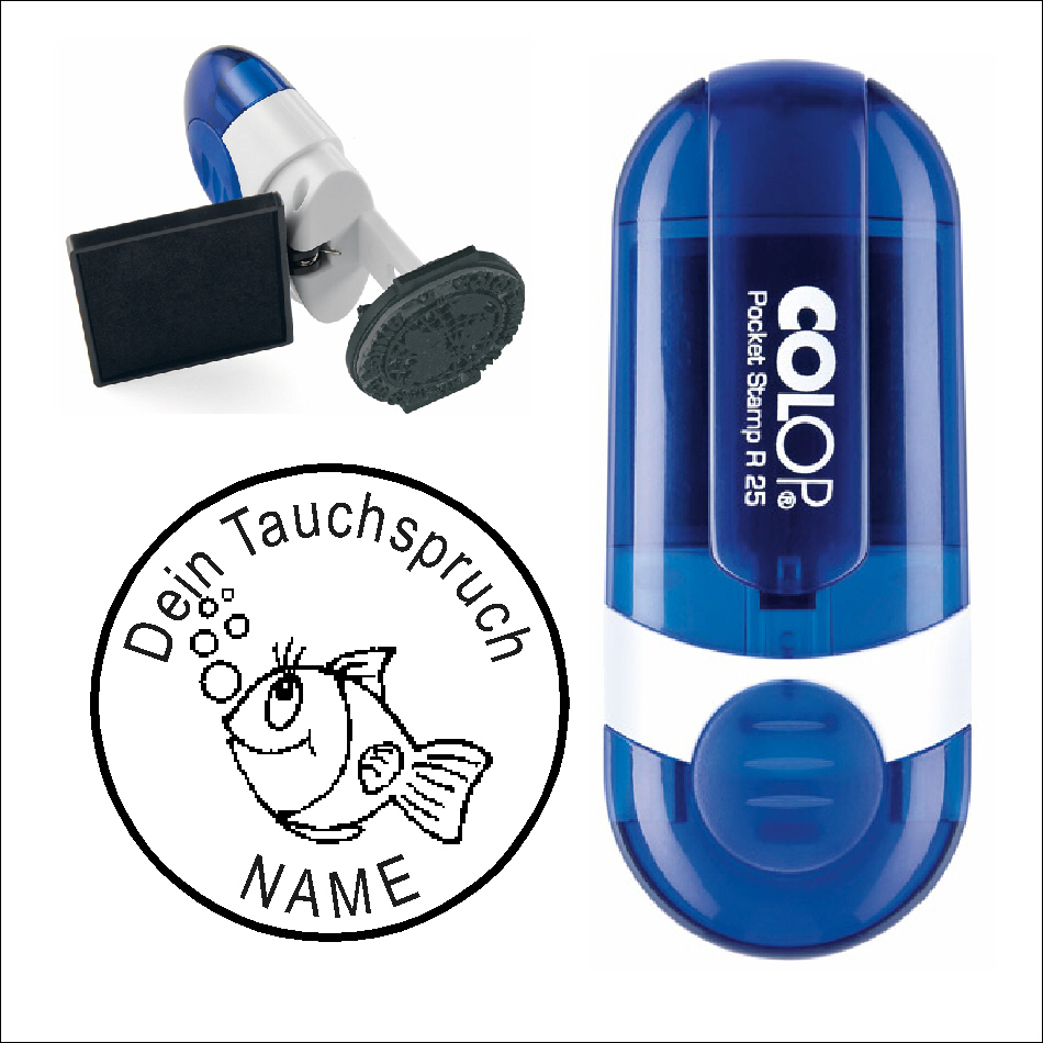 Taucherstempel « Happy-Fisch »