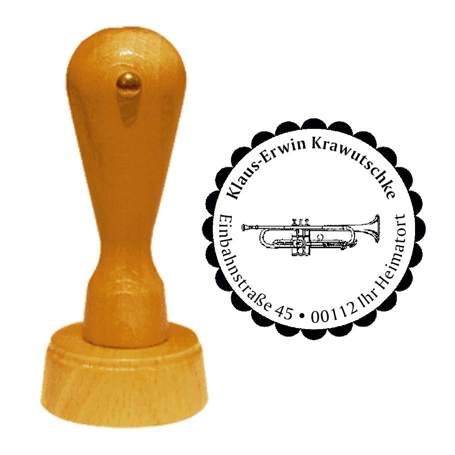Adressenstempel « TROMPETE »