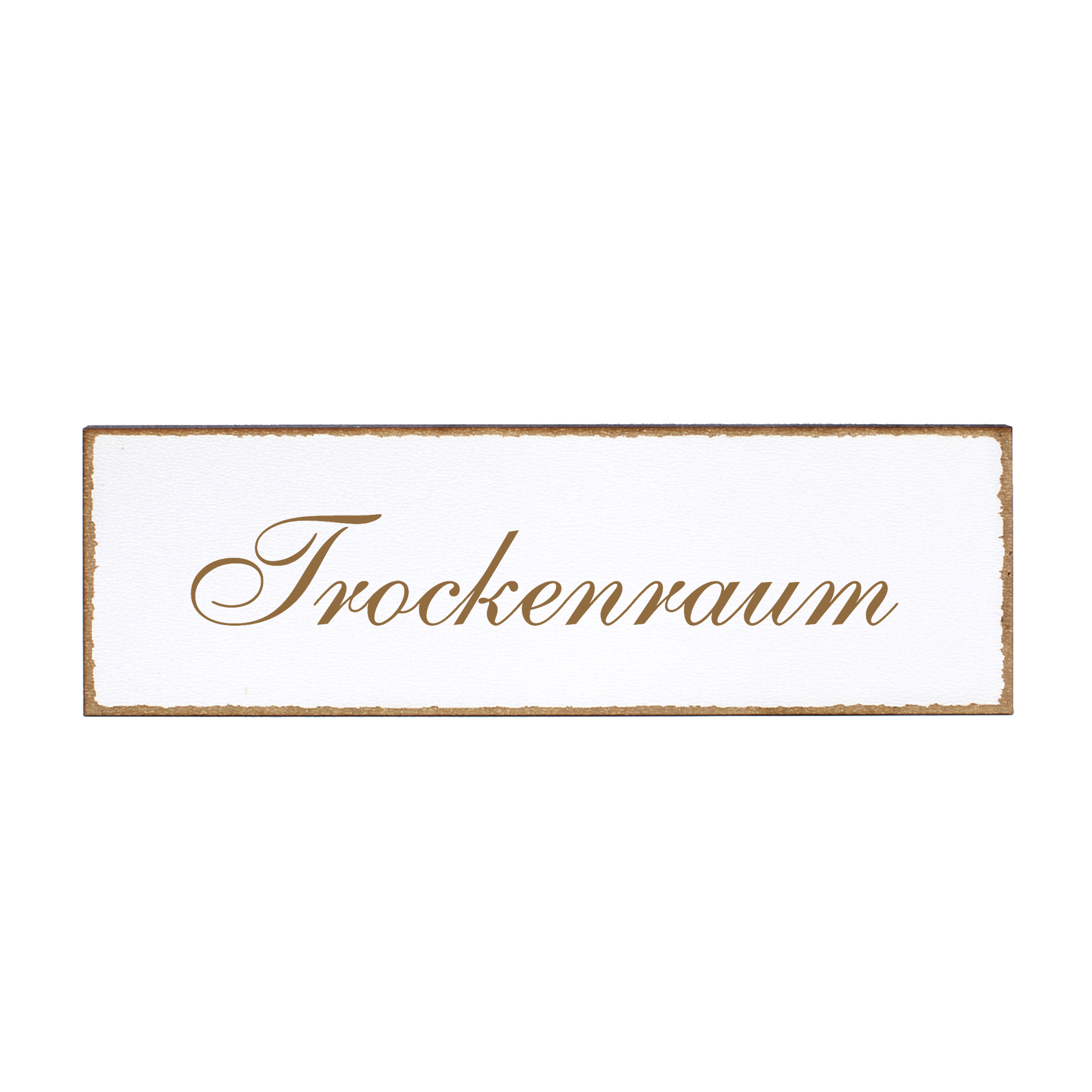 Deko Türschild - Trockenraum - Schild 150 x 50 mm - Schilder Türschilder