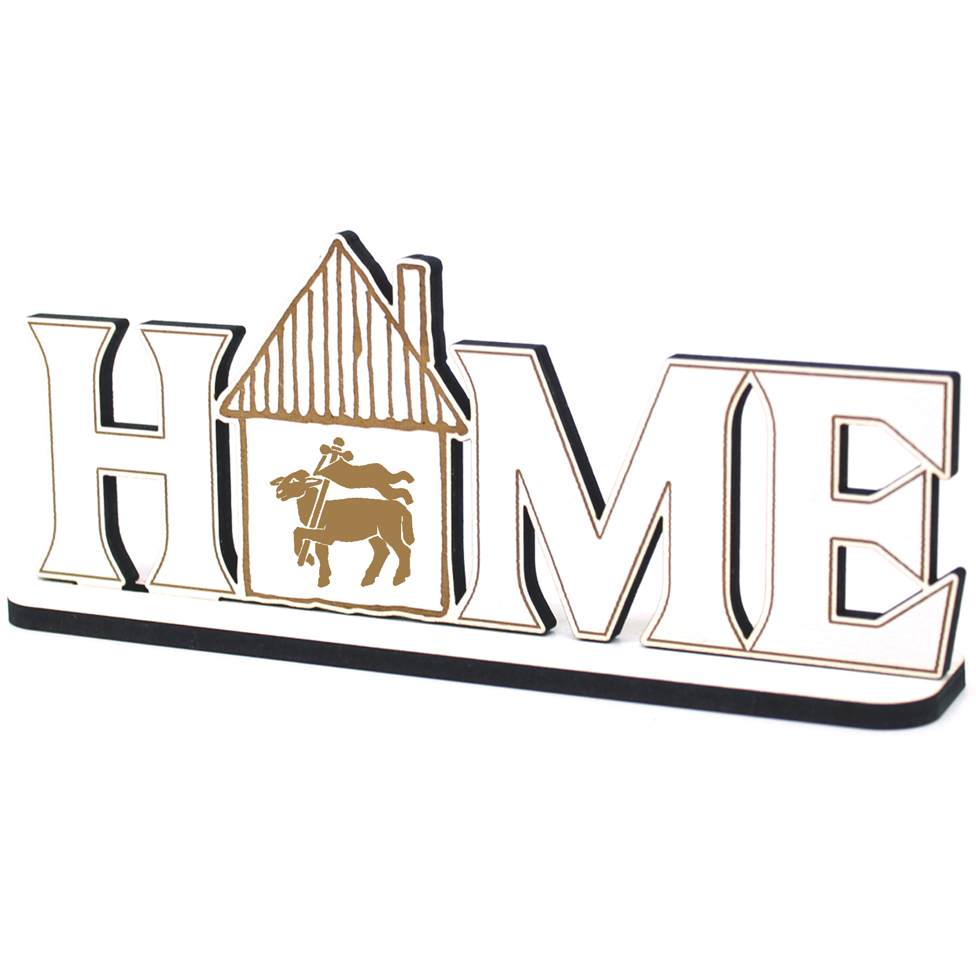 Deko Home Aufsteller Holz - Fleischer - 28x12 cm Holzdeko