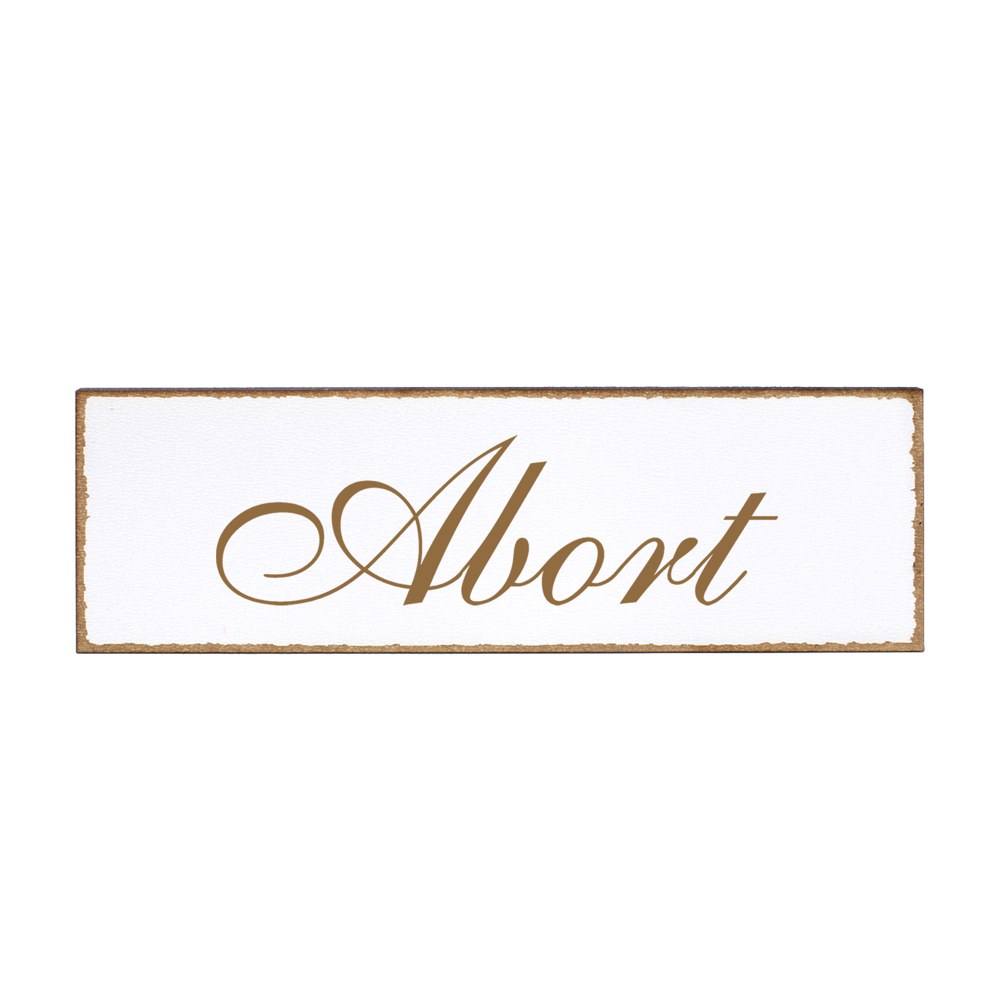 Deko Türschild - Abort - Schild 150 x 50 mm - Schilder Türschilder