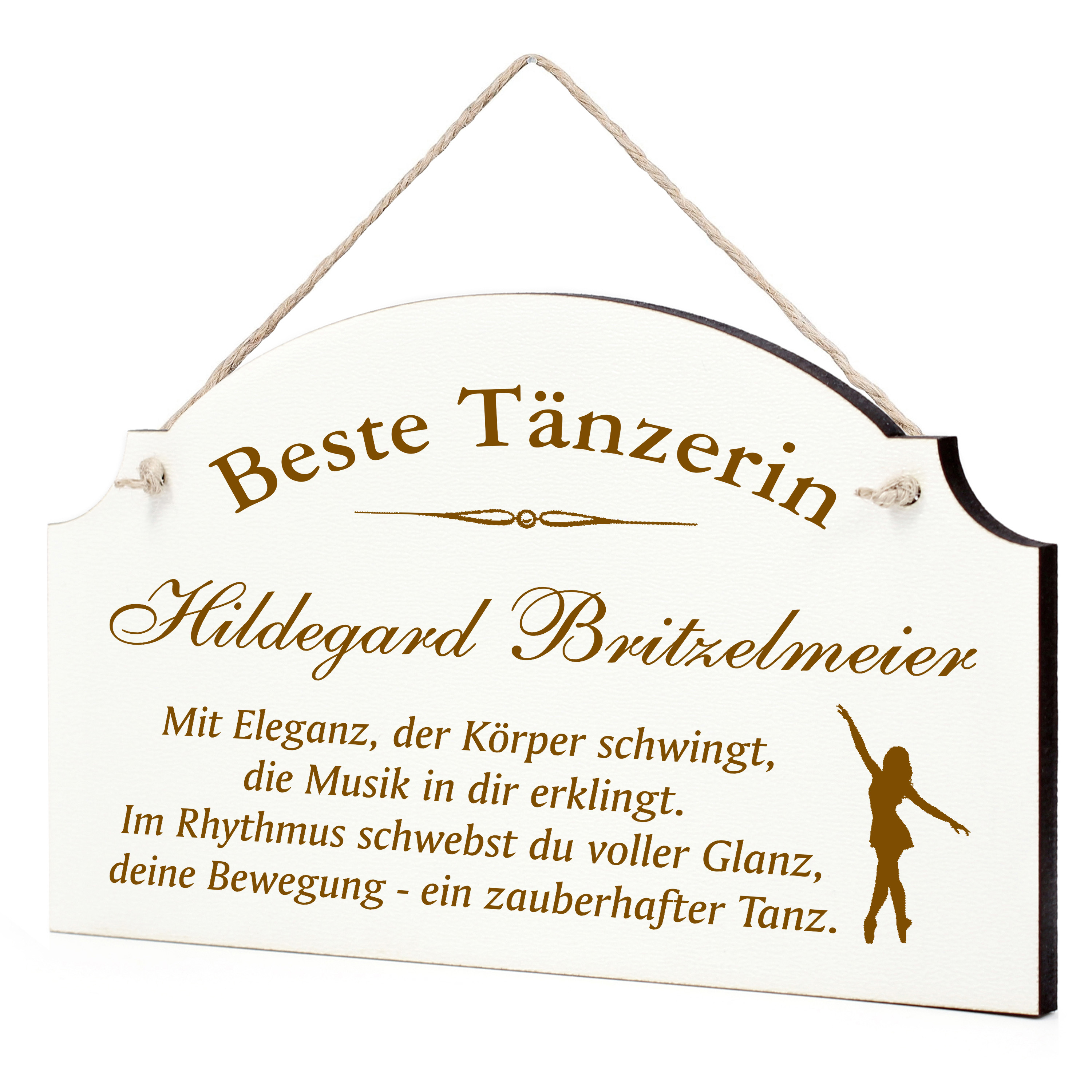 Lustiges Tanzen Schild - perfektes Geschenk für Tanzfans, Tänzer oder Trainer