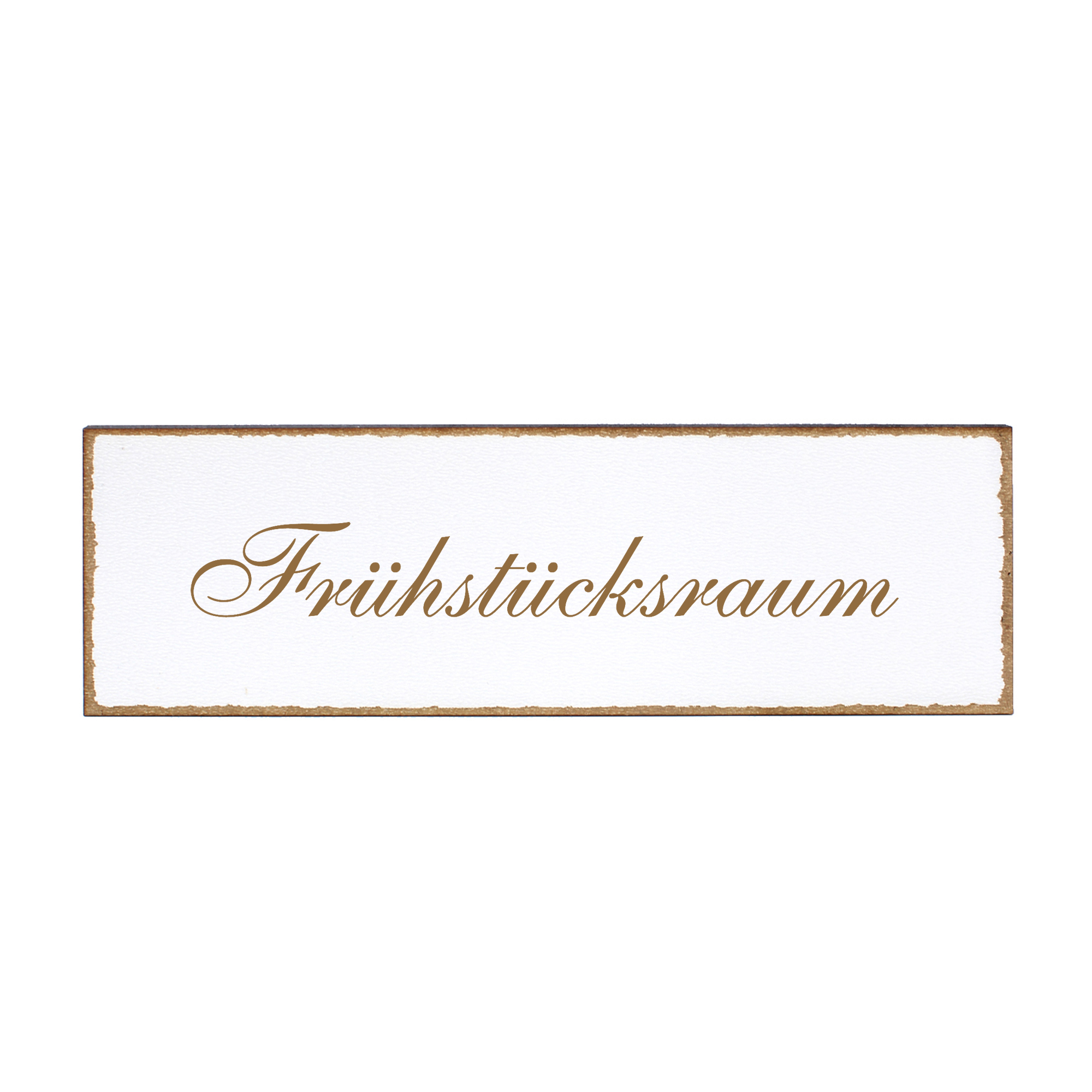 Deko Türschild - Frühstücksraum - Schild 150 x 50 mm - Schilder Türschilder