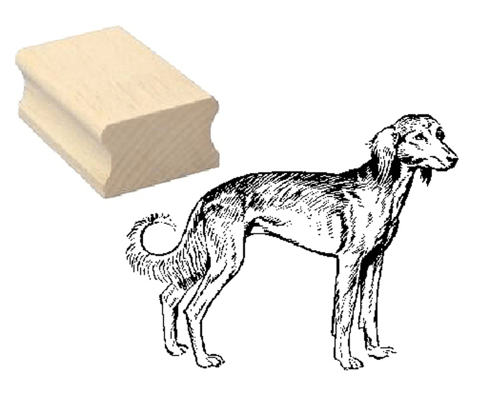 Motivstempel « SALUKI » Hund