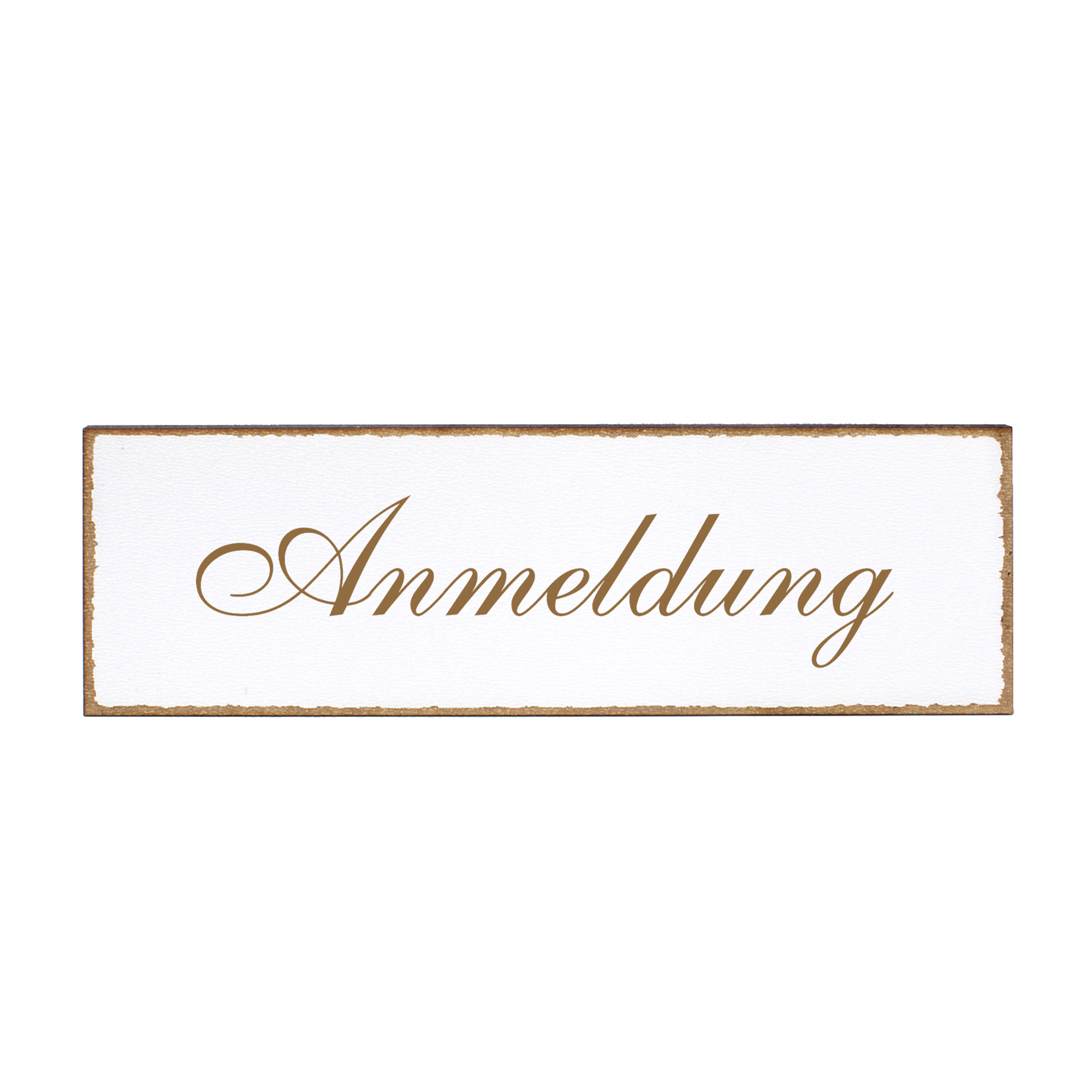 Deko Türschild - Anmeldung - Schild 150 x 50 mm - Schilder Türschilder