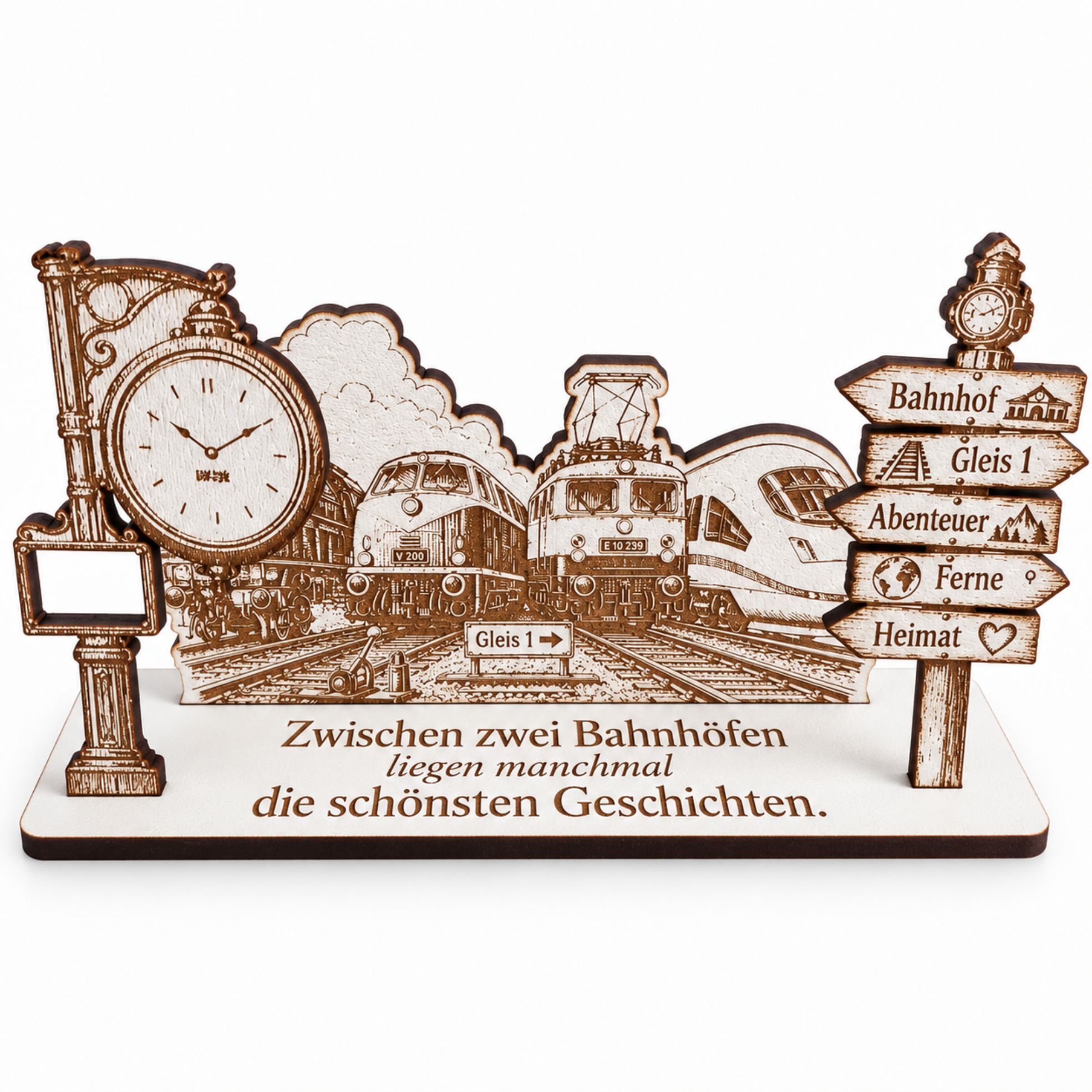 Lokomotive Geldgeschenk – Geschenk für Eisenbahnfans 14 x 8 cm