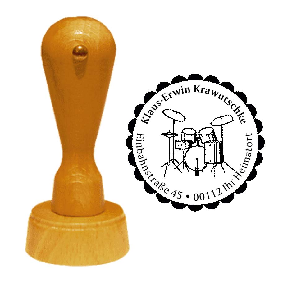 Adressenstempel « SCHLAGZEUG 01 »