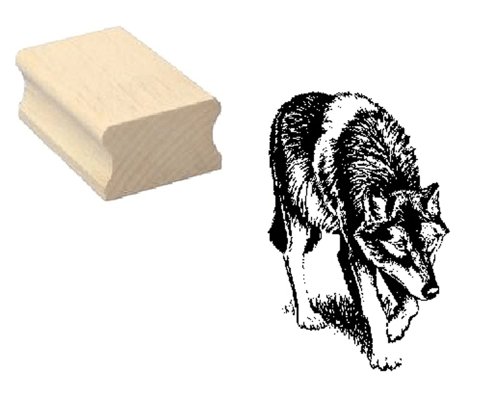 Motivstempel « WOLF 02 »