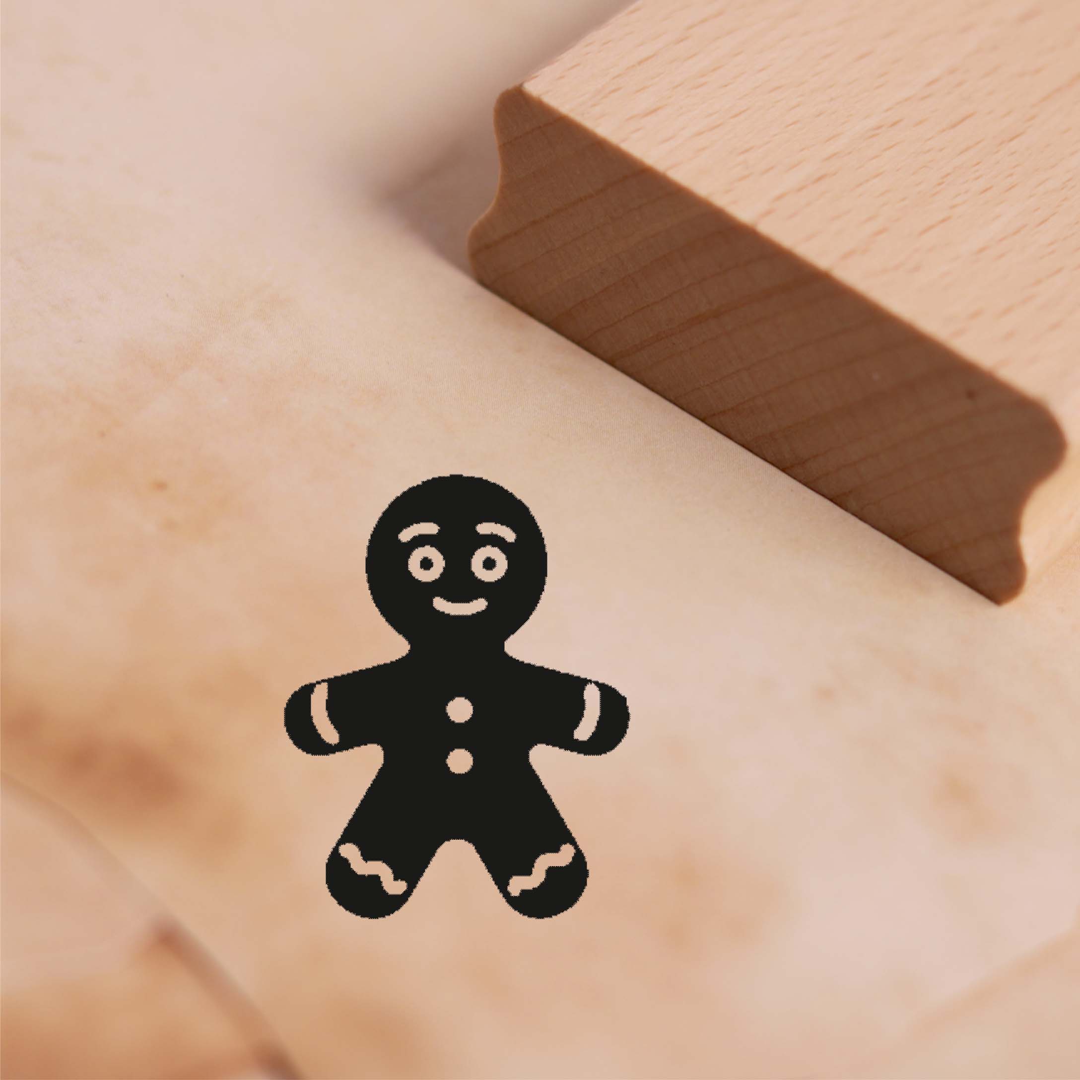 Motivstempel Lebkuchenmann Lebkuchen - Weihnachten Stempel 38 x 29 mm