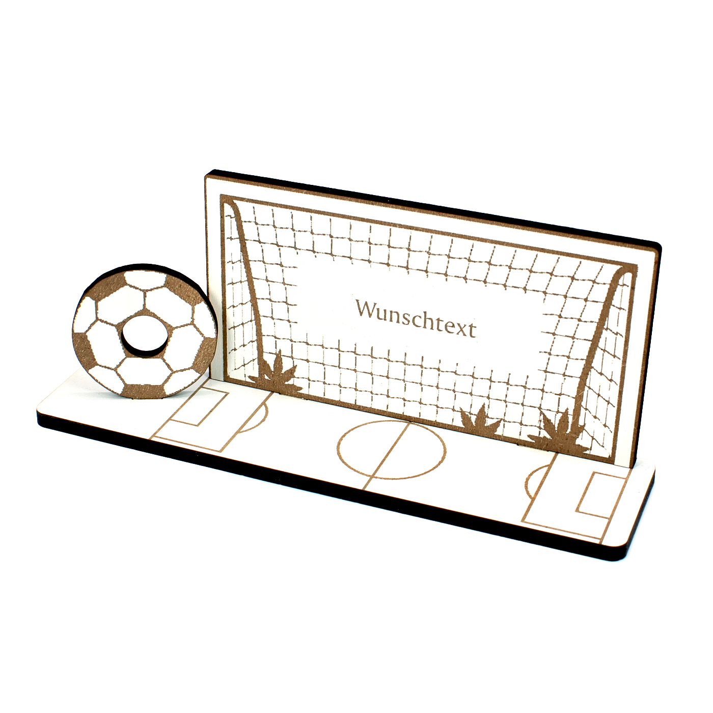 Geldgeschenk Fußball - inkl. Wunschtext - Schild für Geld
