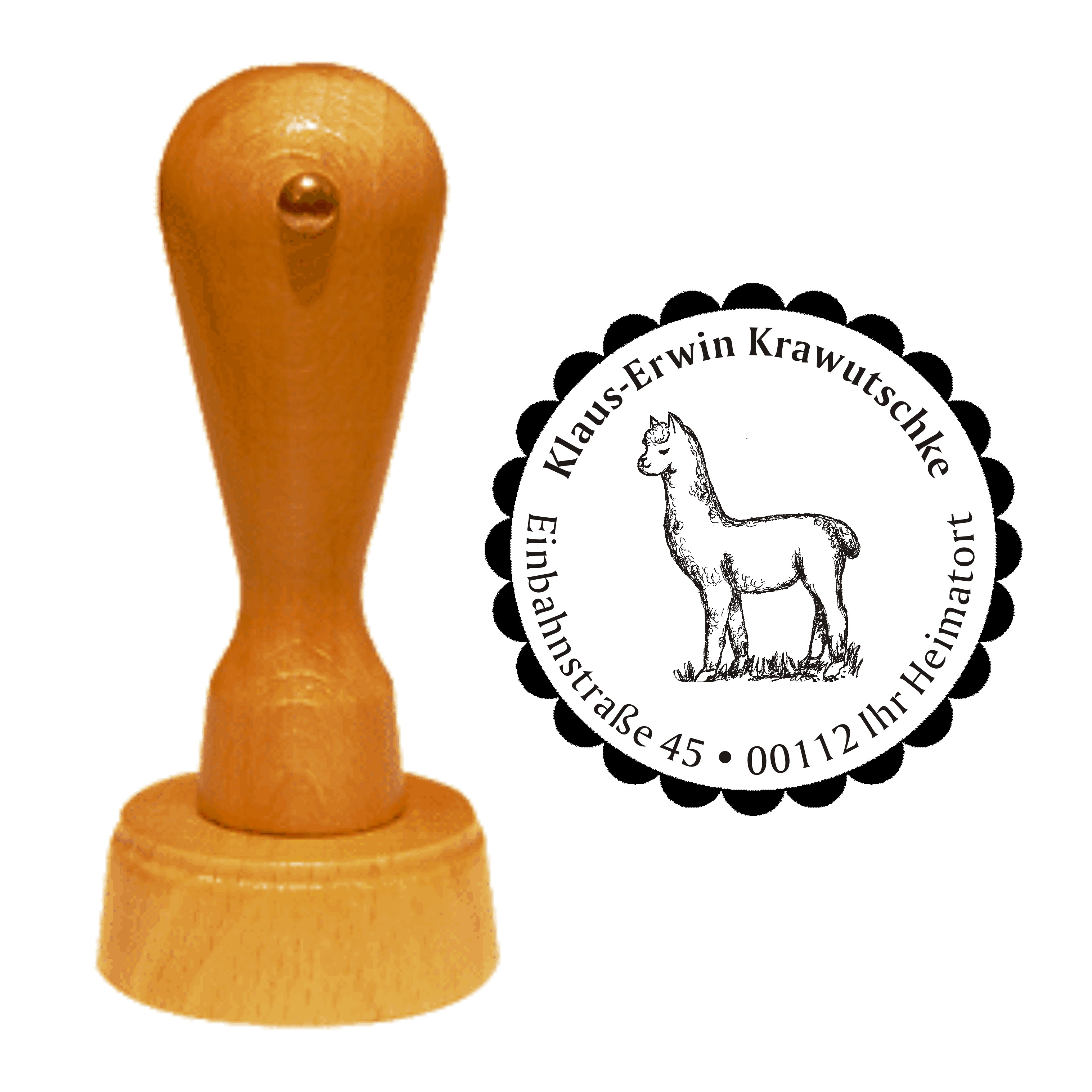 Adressenstempel « LAMA ALPAKA »