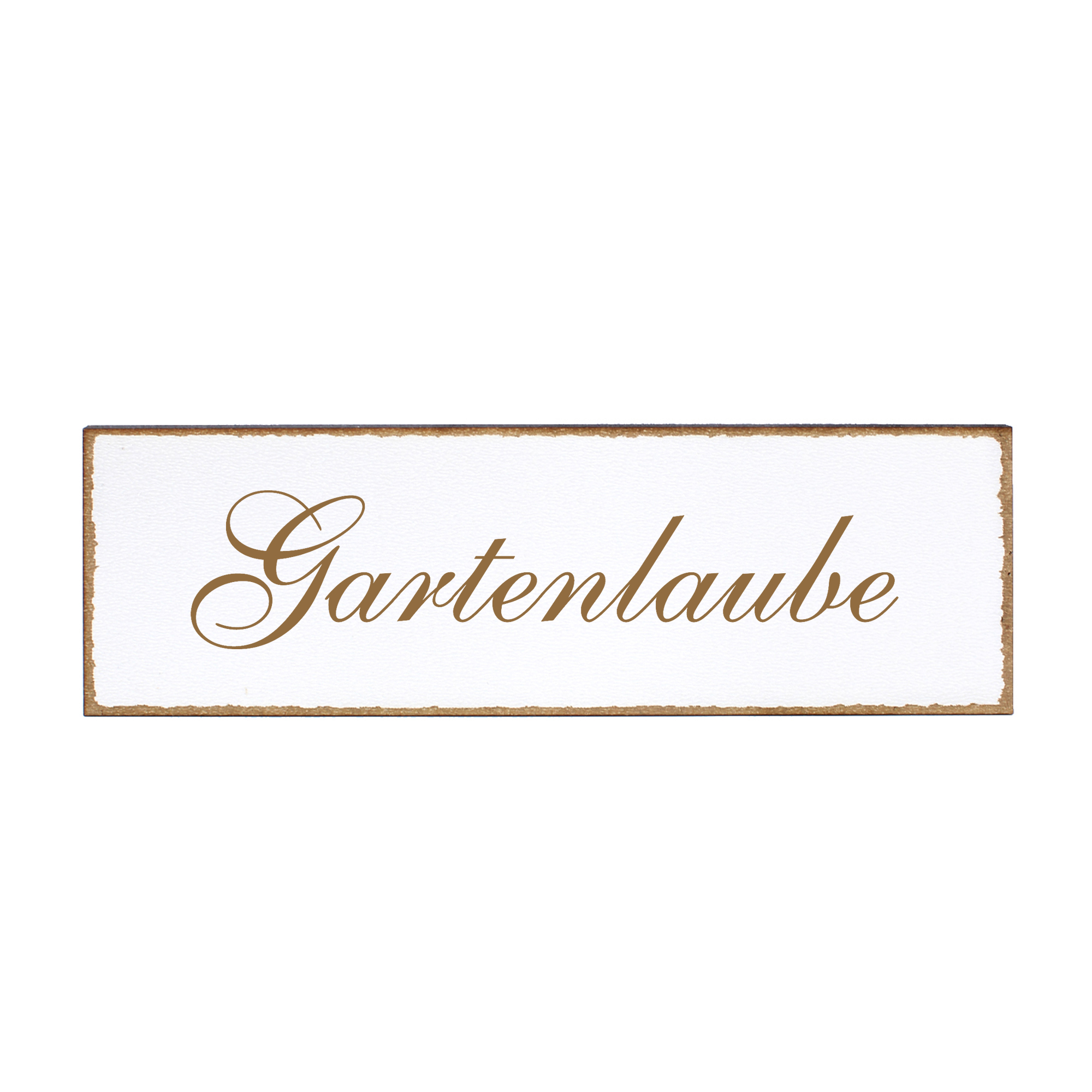 Deko Türschild - Gartenlaube - Schild 150 x 50 mm - Schilder Türschilder