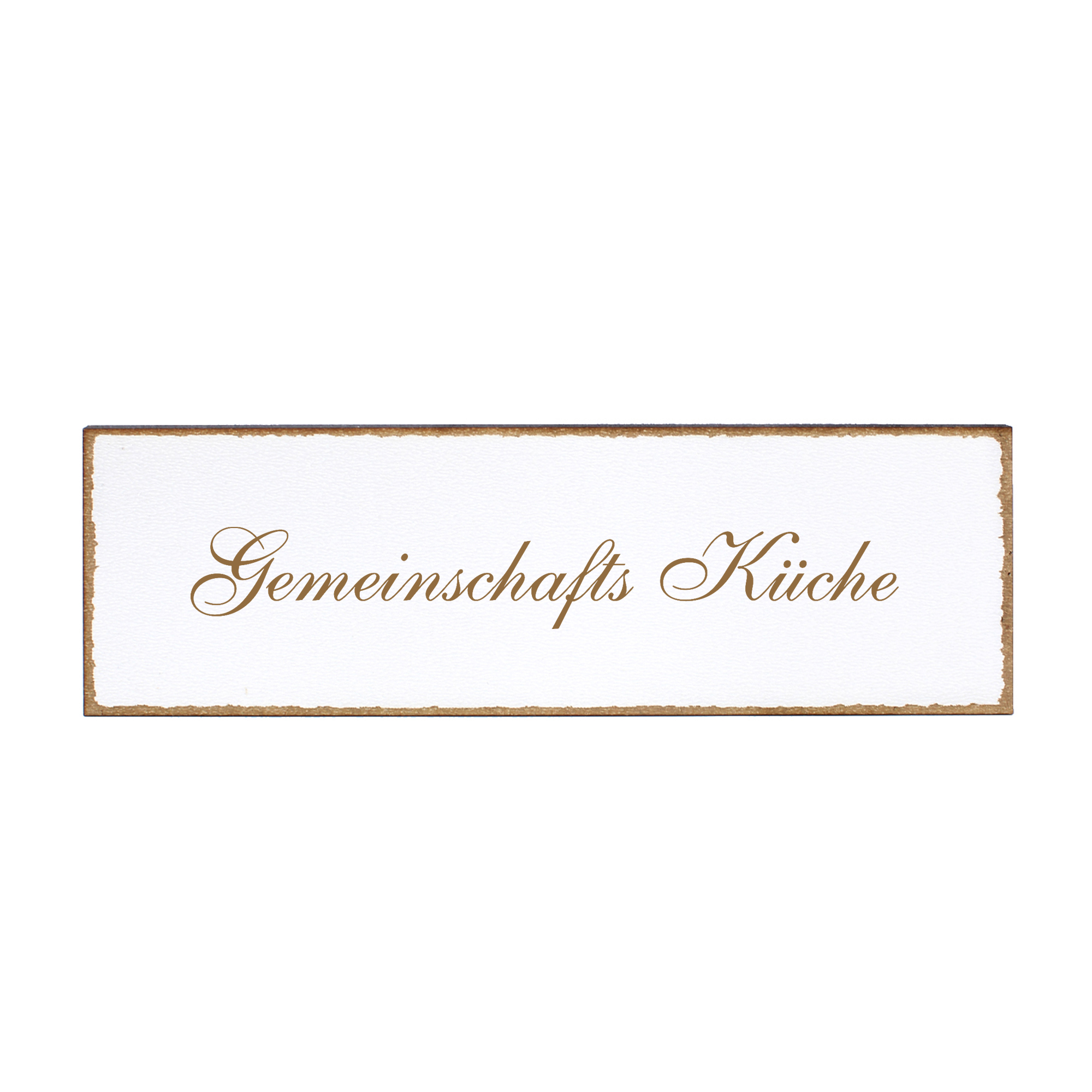 Deko Türschild - Gemeinschafts Küche - Schild 150 x 50 mm - Schilder Türschilder