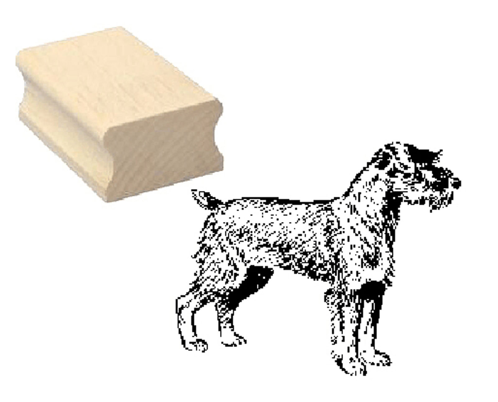 Motivstempel « SCHNAUZER 01 » Hund