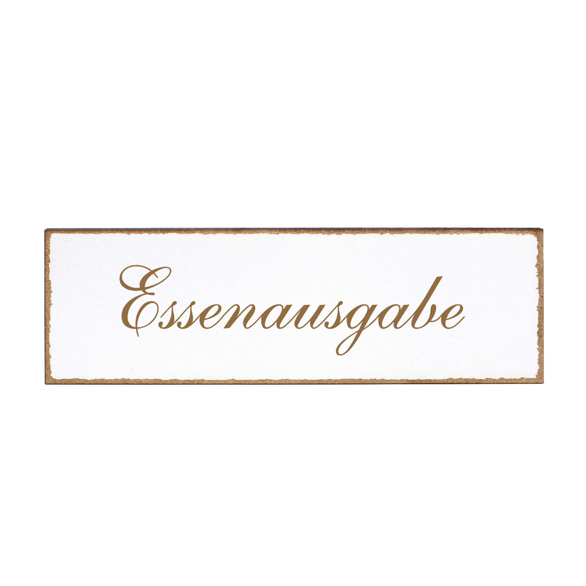 Deko Türschild - Essenausgabe - Schild 150 x 50 mm - Schilder Türschilder