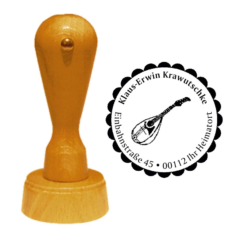 Adressenstempel « MANDOLINE »