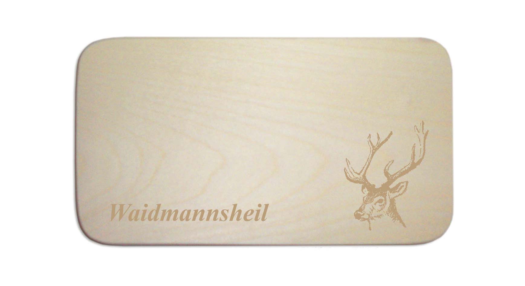 Frühstücksbrettchen « Waidmannsheil » Hirsch