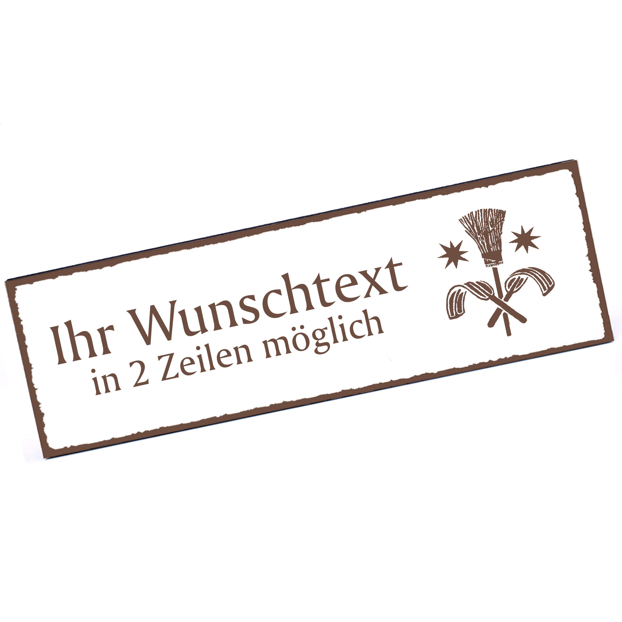 Türschild Schornsteinfeger  Namensschild personalisiert mit Gravur - 150mm x 50mm - selbstklebend