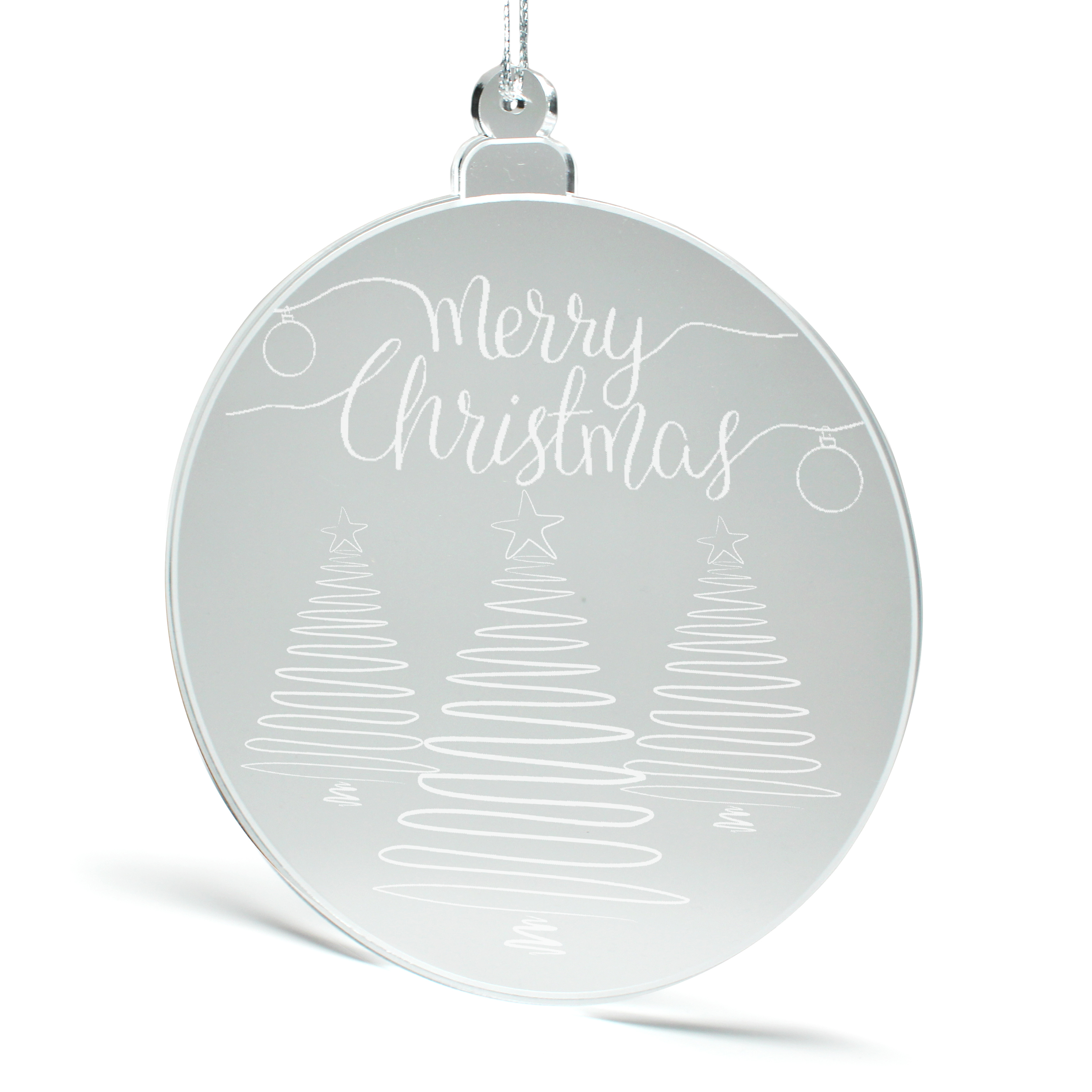 Fensteranhänger Merry Christmas Weihnachten aus Acryl – Winterdeko Fensterdekoration