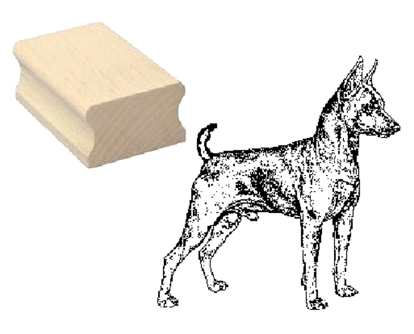 Motivstempel « ZWERGPINSCHER » Hund