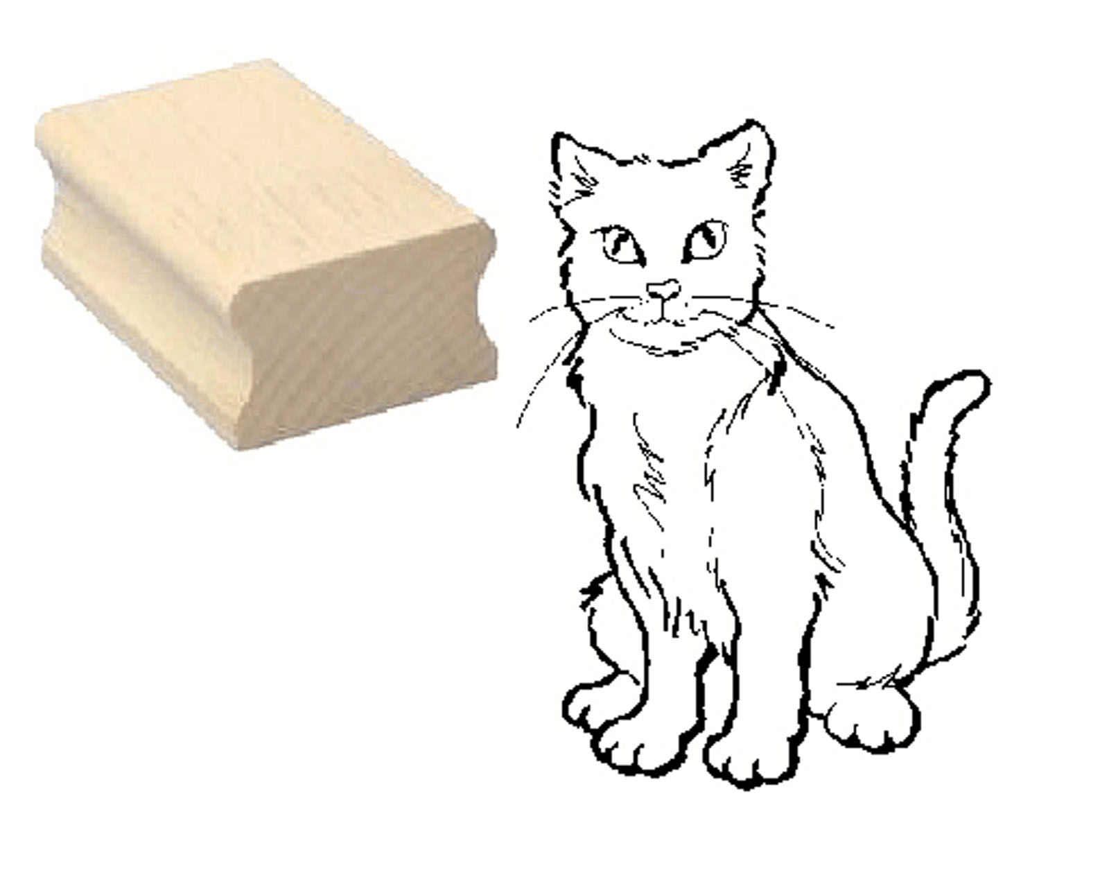 Motivstempel « Wartende Katze »