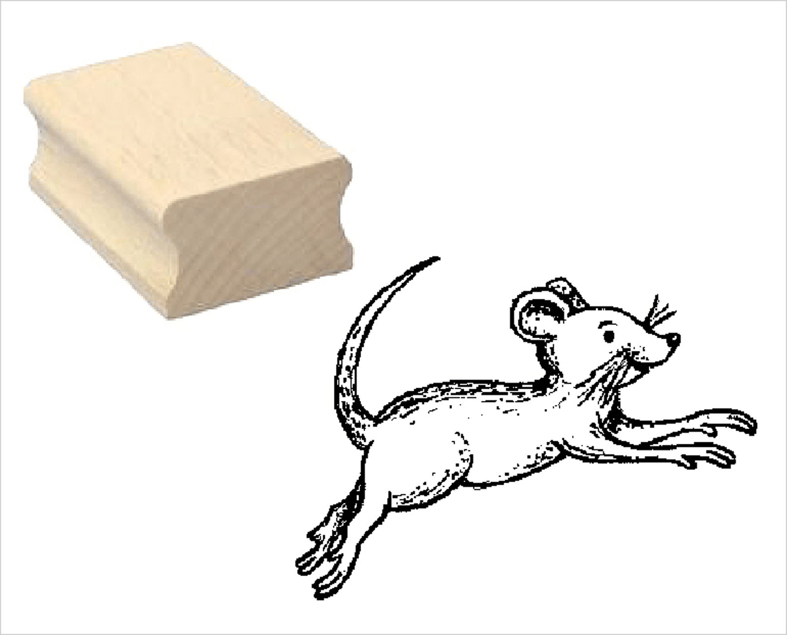 Motivstempel « Springende Maus »