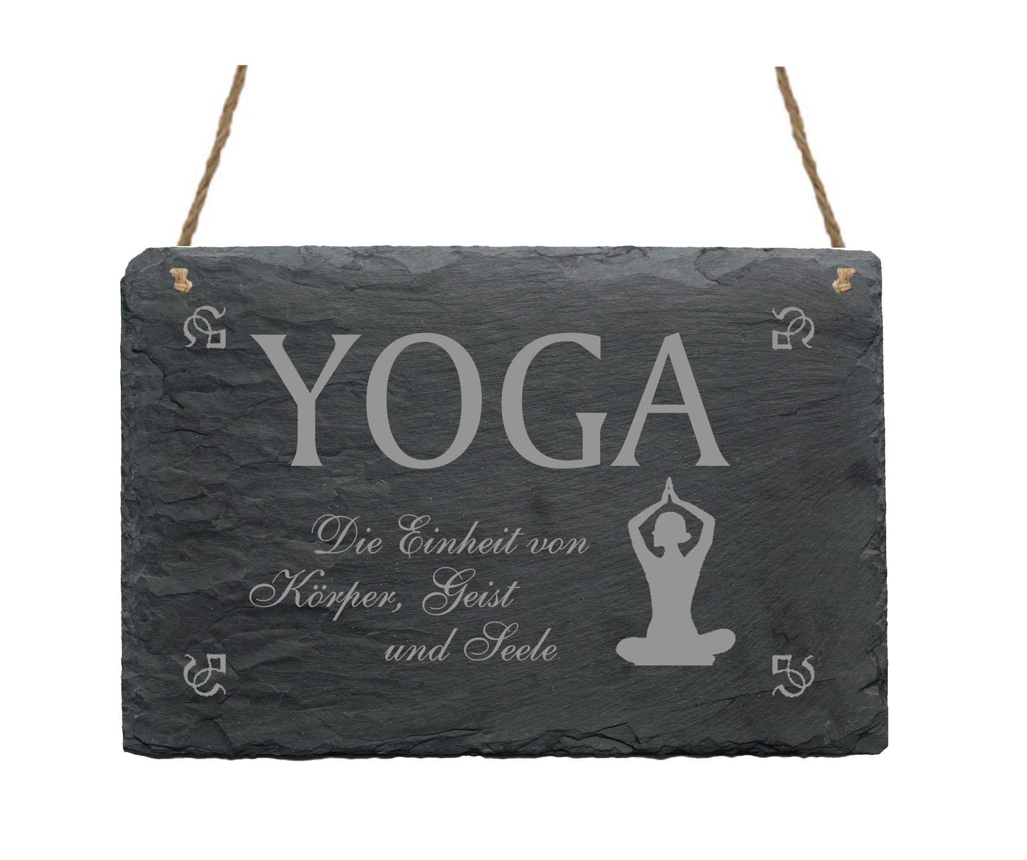 Schiefertafel « YOGA »