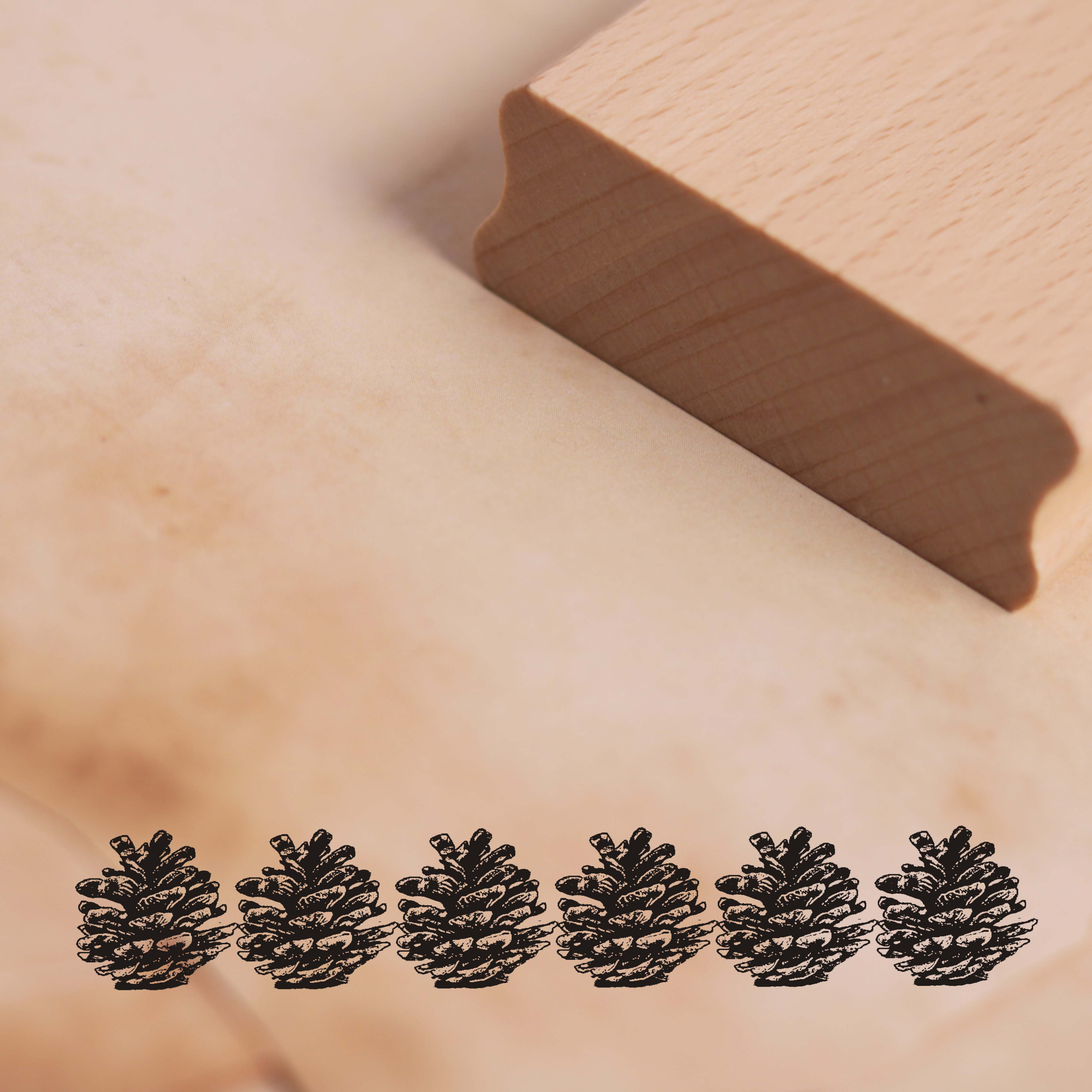Motivstempel Zapfen Bordüre Stempel 98mm x 17mm