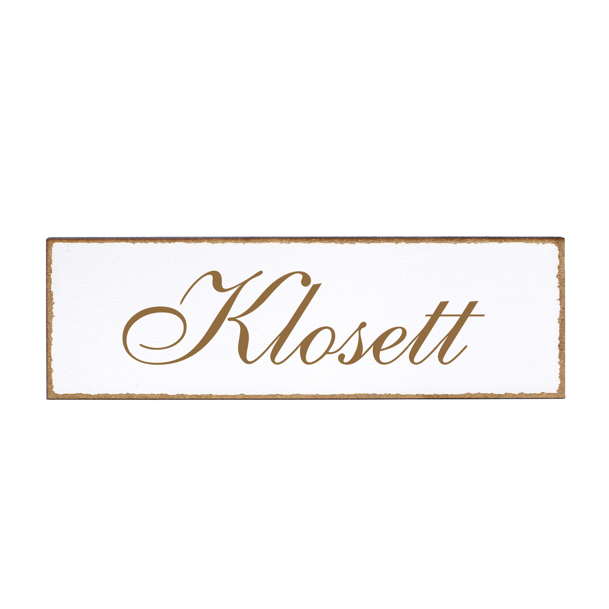 Deko Türschild - Klosett - Schild 150 x 50 mm - Schilder Türschilder