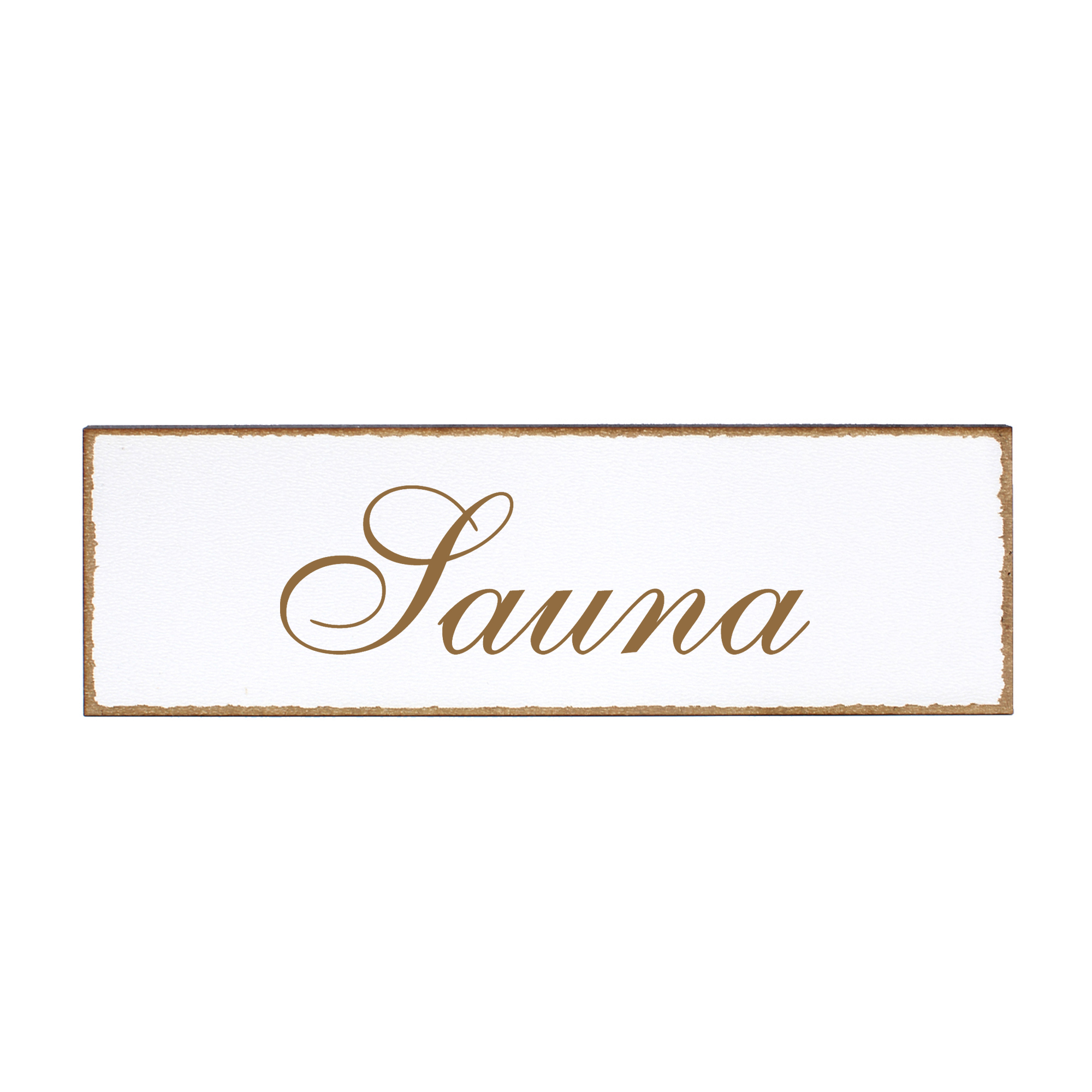 Deko Türschild - Sauna - Schild 150 x 50 mm - Schilder Türschilder