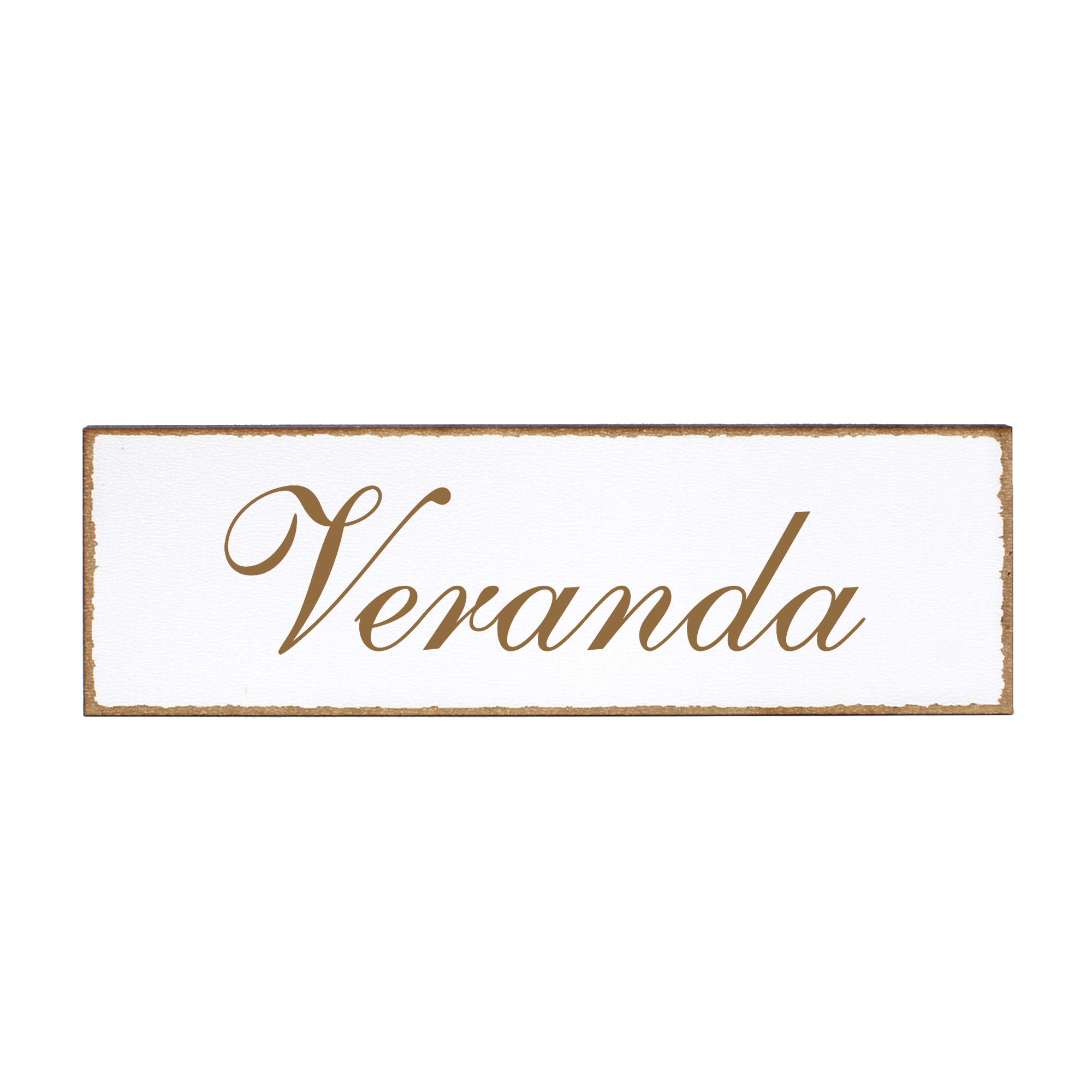Deko Türschild - Veranda - Schild 150 x 50 mm - Schilder Türschilder