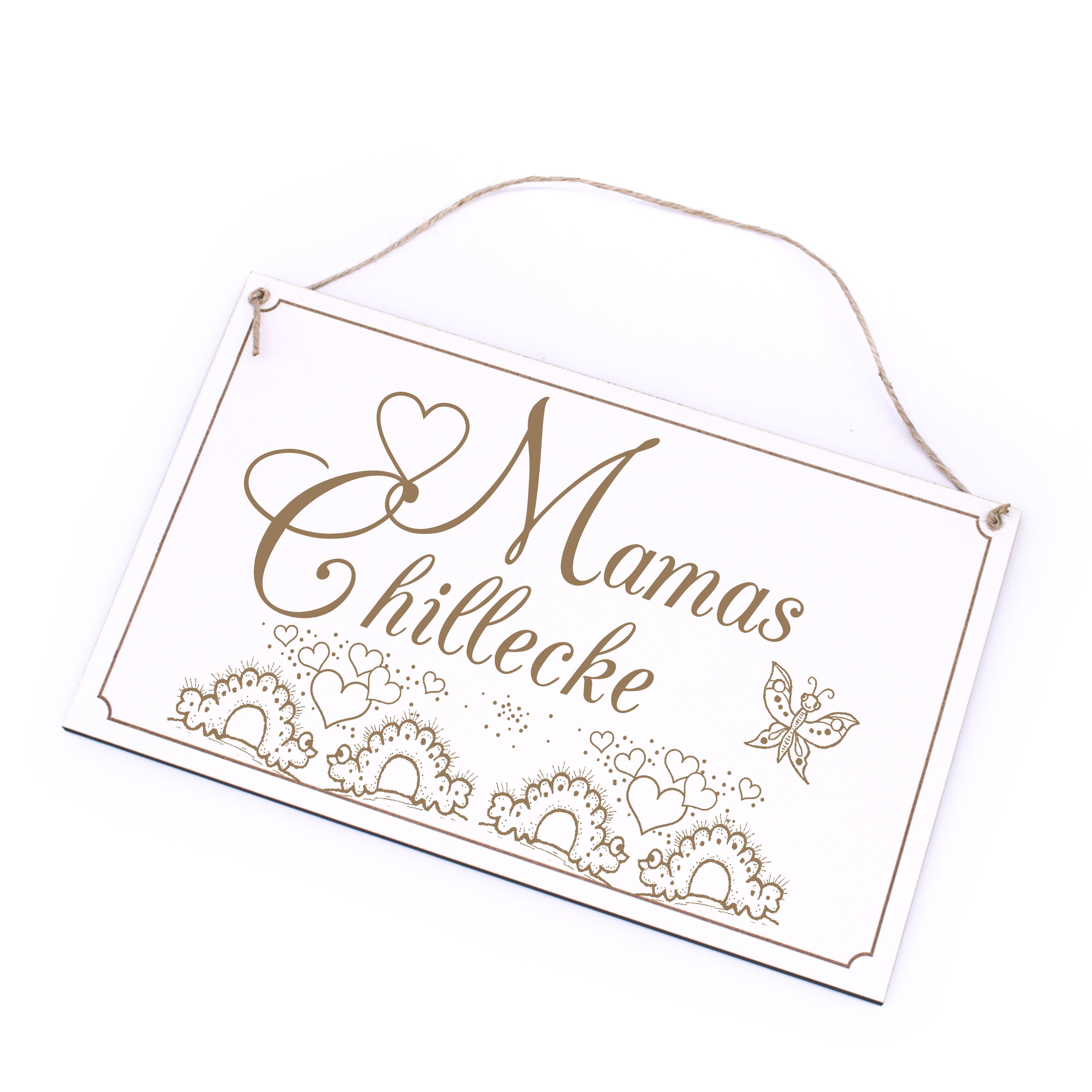 Mama Schild - Mamas Chillecke - Holzschild Dekoschild 26 x 16 cm