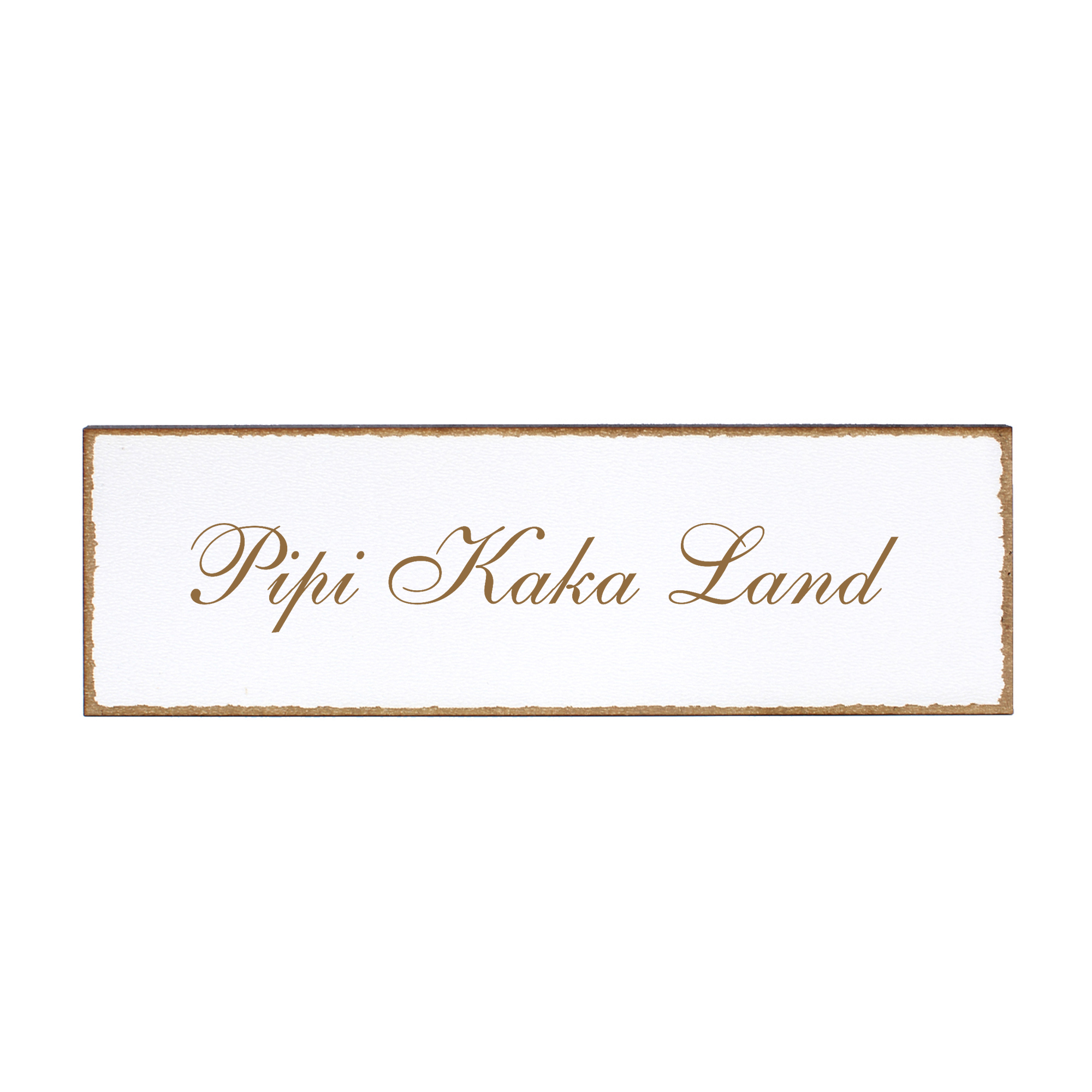 Deko Türschild - Pipi Kaka Land - Schild 150 x 50 mm - Schilder Türschilder