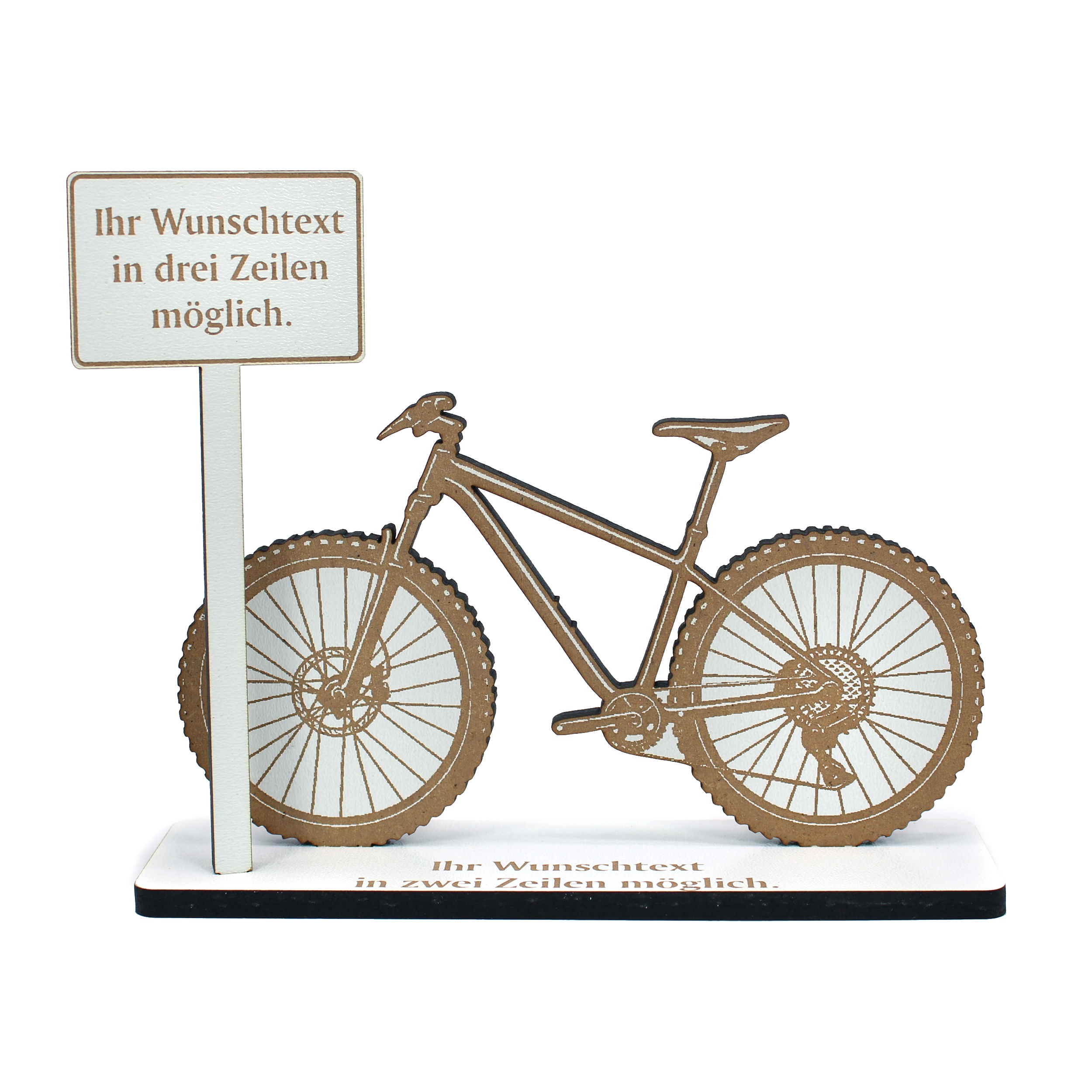 Geschenk Geldgeschenk Mountainbike MTB Trail Fahrrad – personalisierbar – 15cm x 13cm