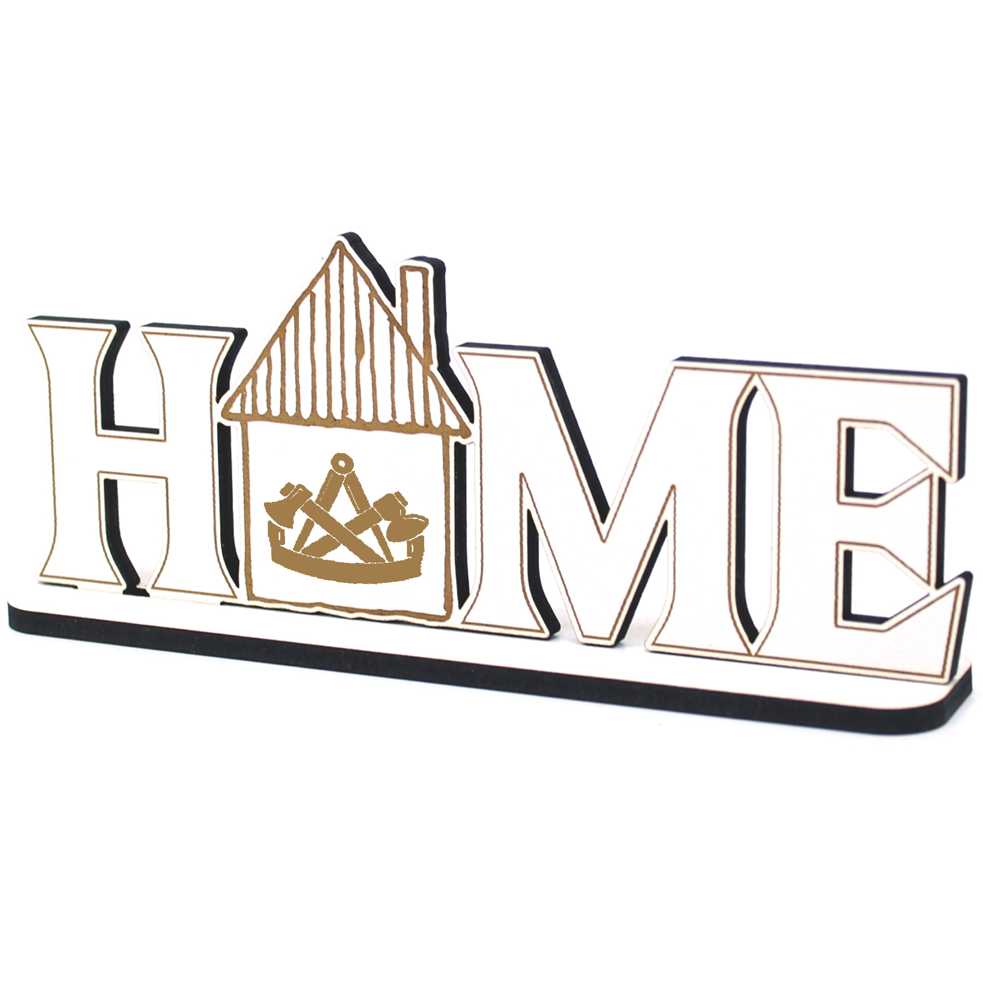 Deko Home Aufsteller Holz - Zimmerer Zimmermann - 28x12 cm Holzdeko