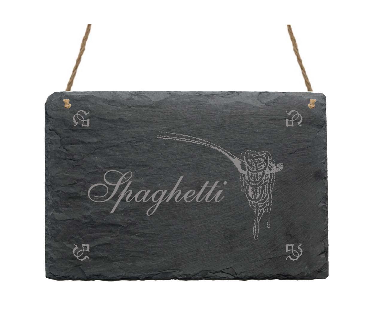 Schiefertafel « Spaghetti »