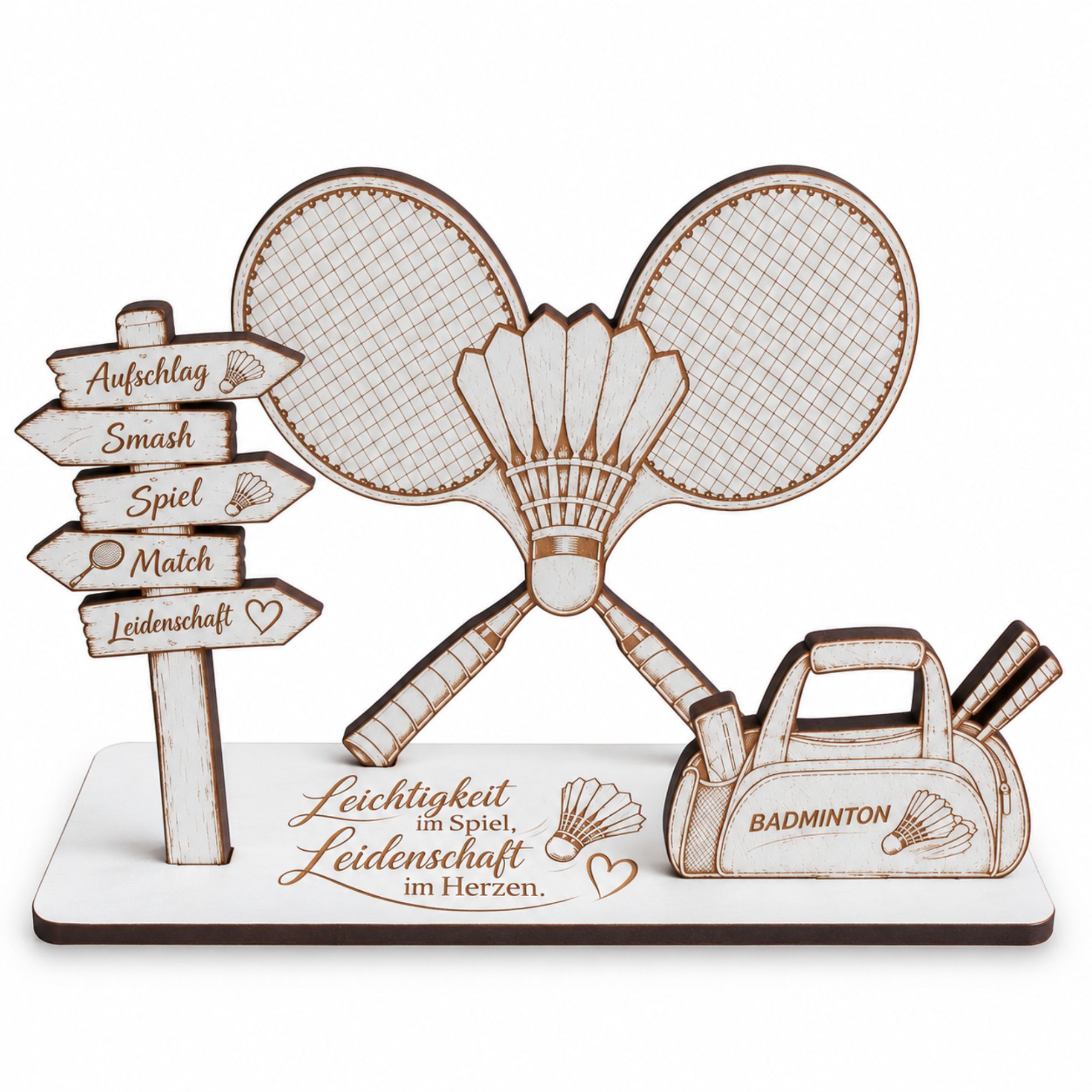 Badminton Geldgeschenk Federball Geschenk für Badminton-Fans 14x9cm
