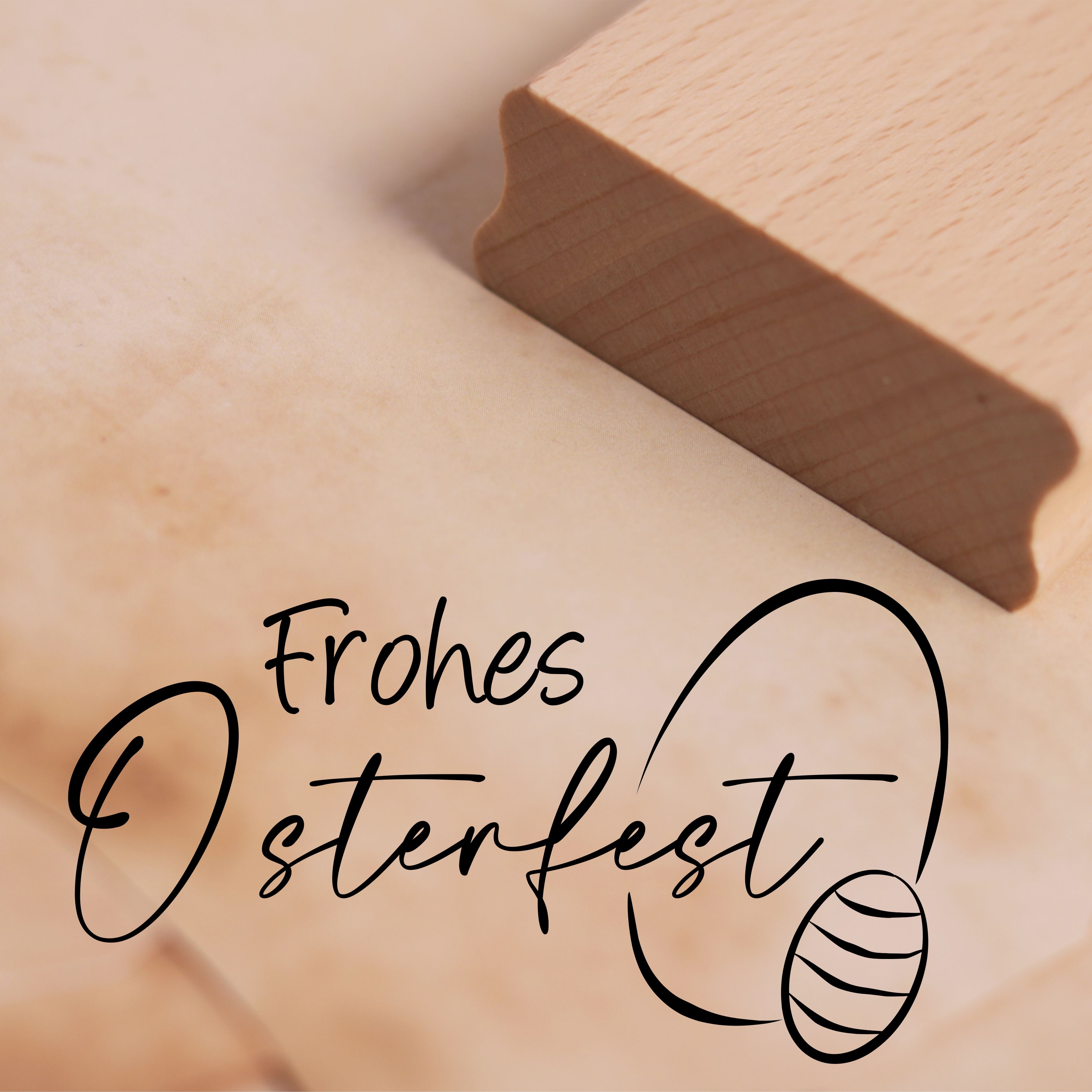 Motivstempel Frohes Osterfest Stempel Ostereier 68 x 38 mm